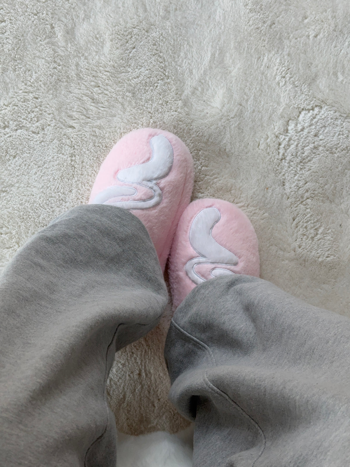 Fluffy Slides Pink