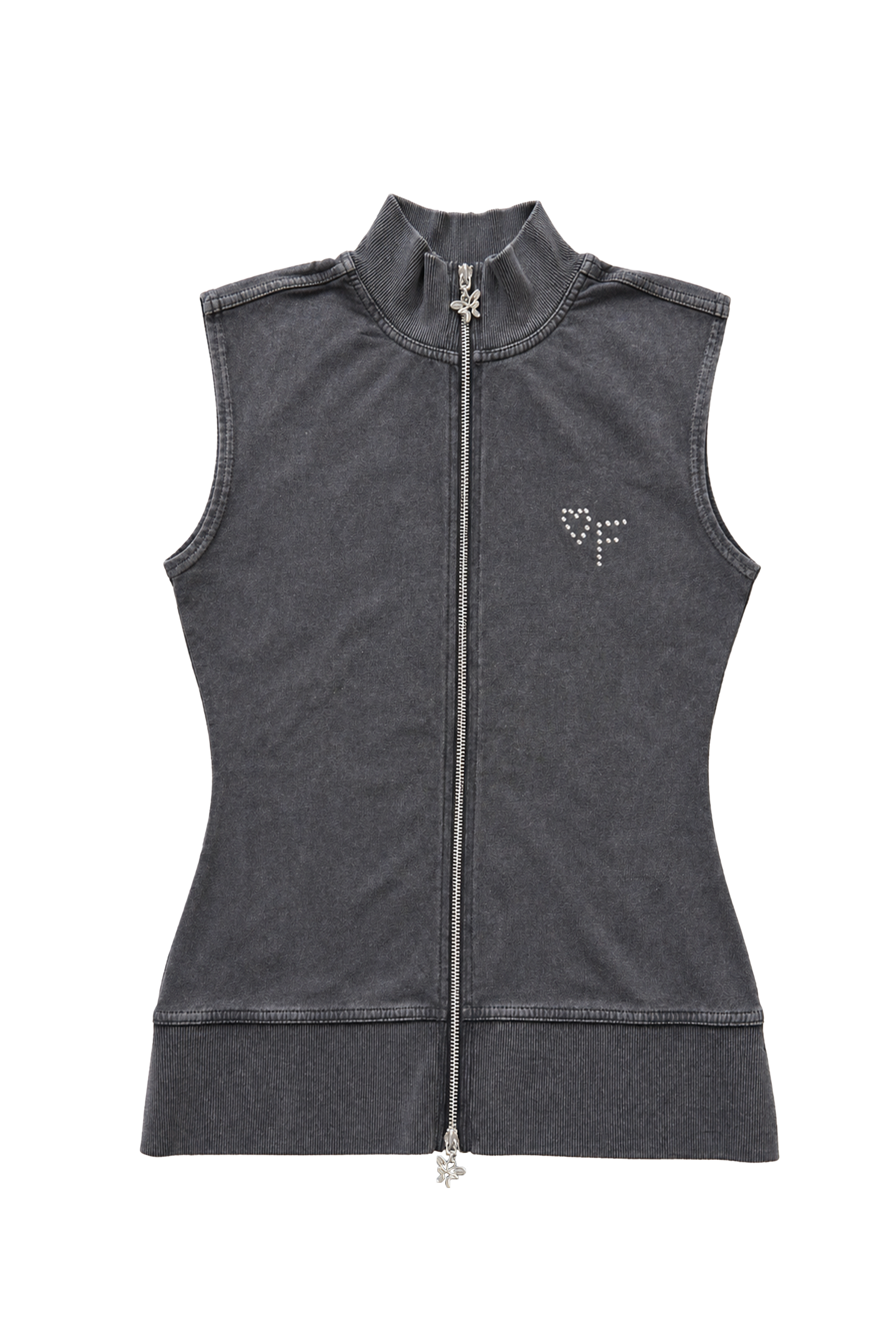 Vintage Tight Vest Washed Black