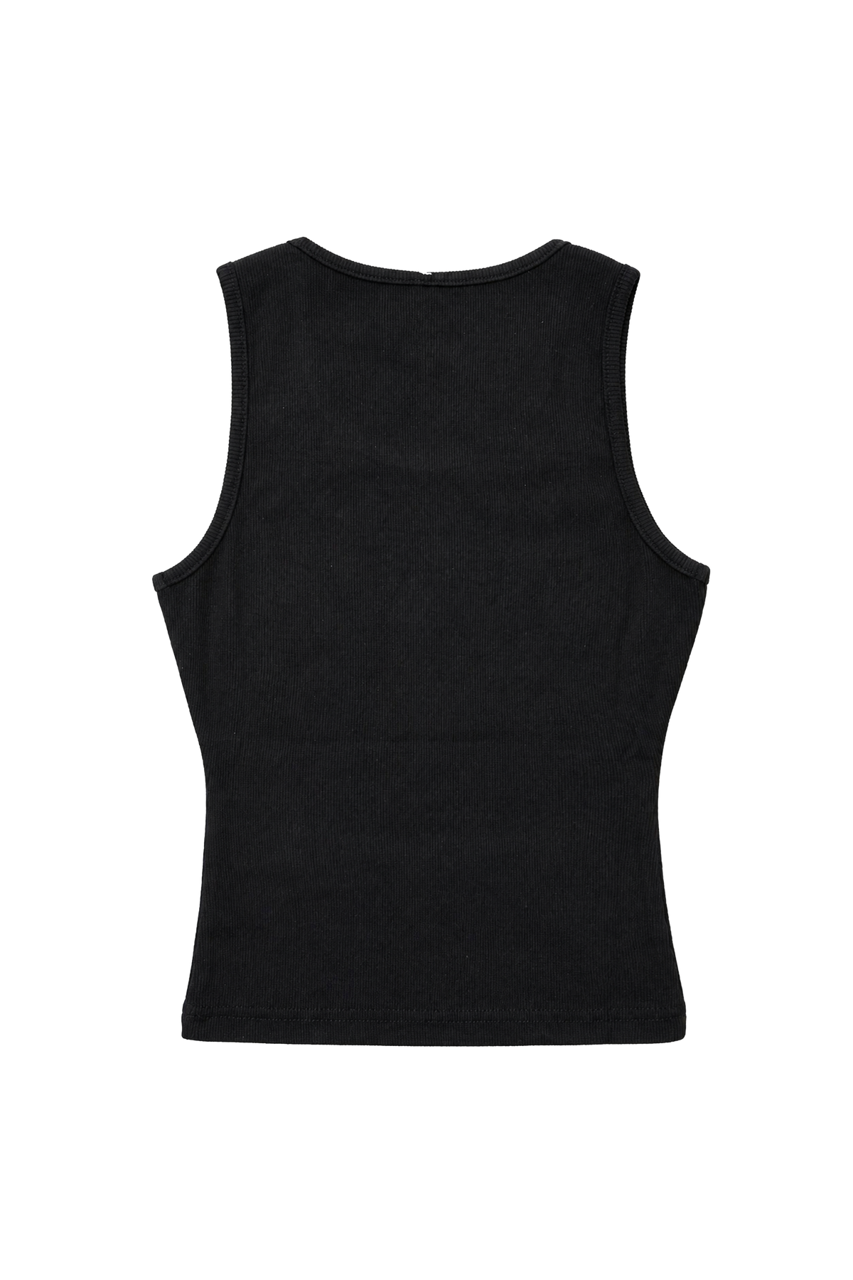 Stud Rib Tank Top Black
