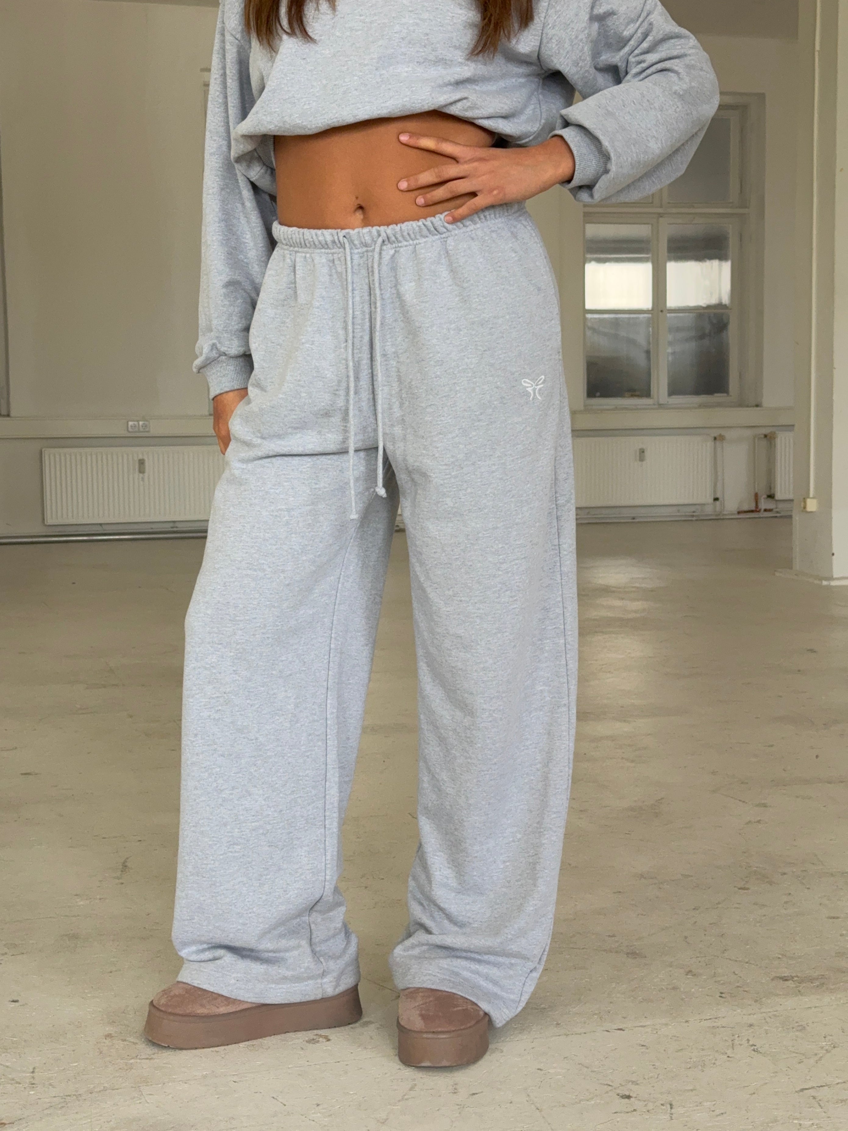 Oversize Sweatpants Light Grey Melange