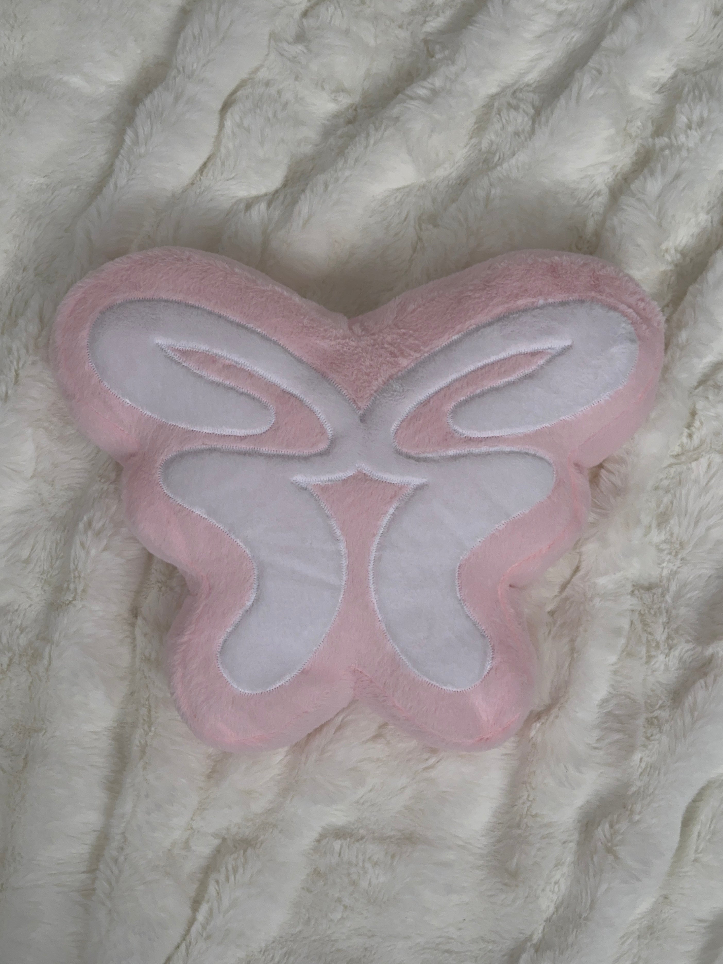 Butterfly Pillow Pink Single