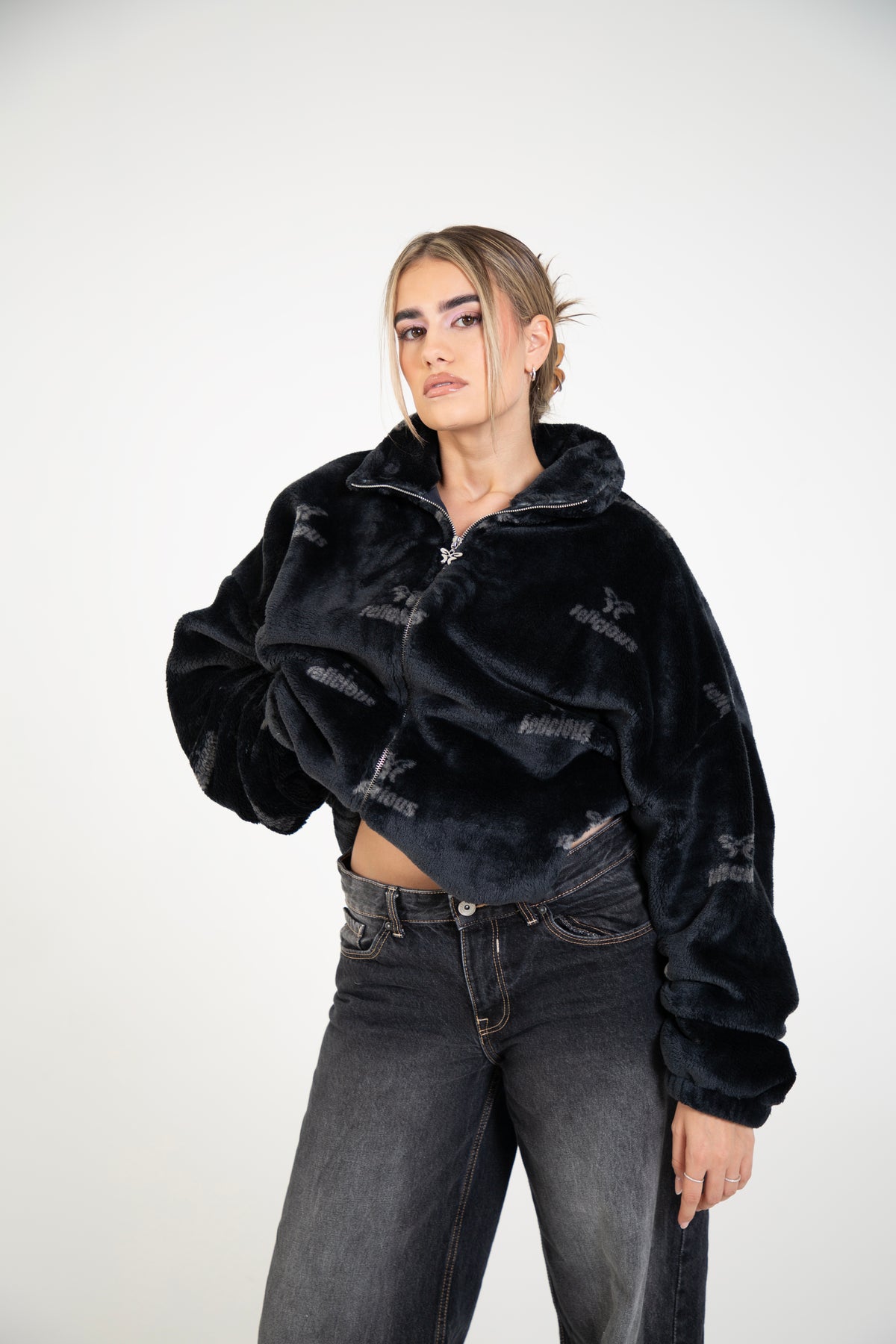 Teddy Jacket All-Over Black