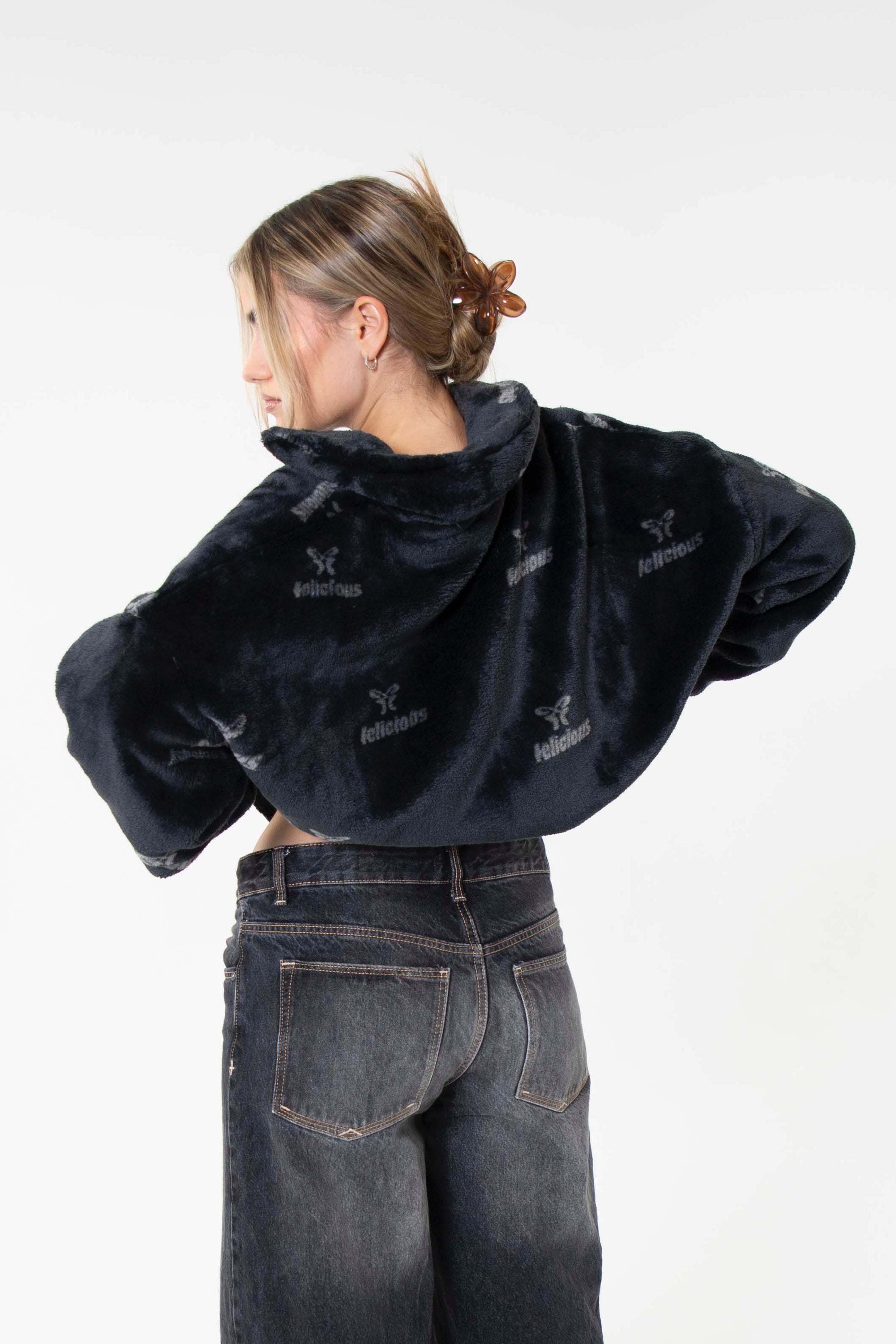 Teddy Jacket All-Over Black