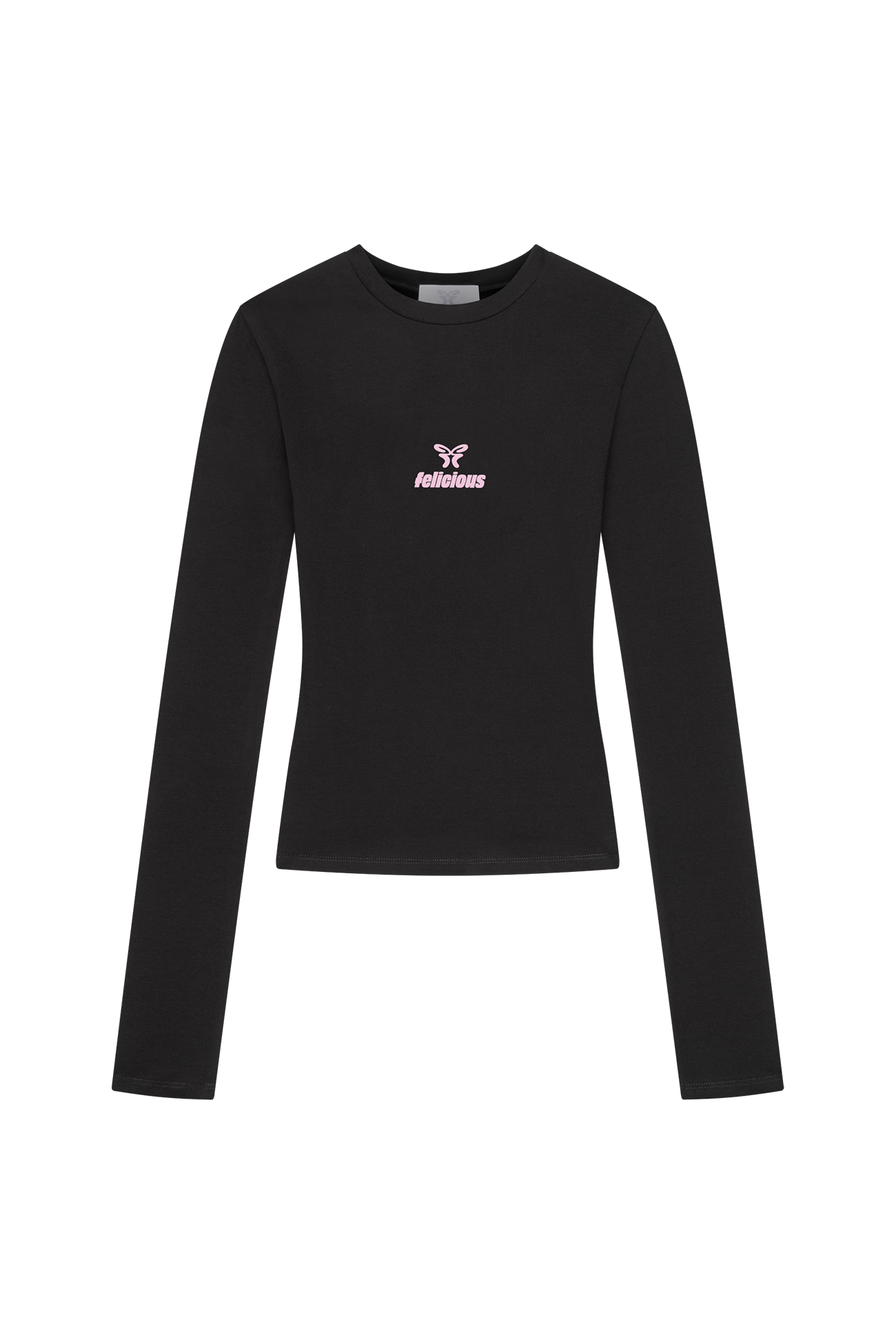 Basic Tight Logo Longsleeve Black
