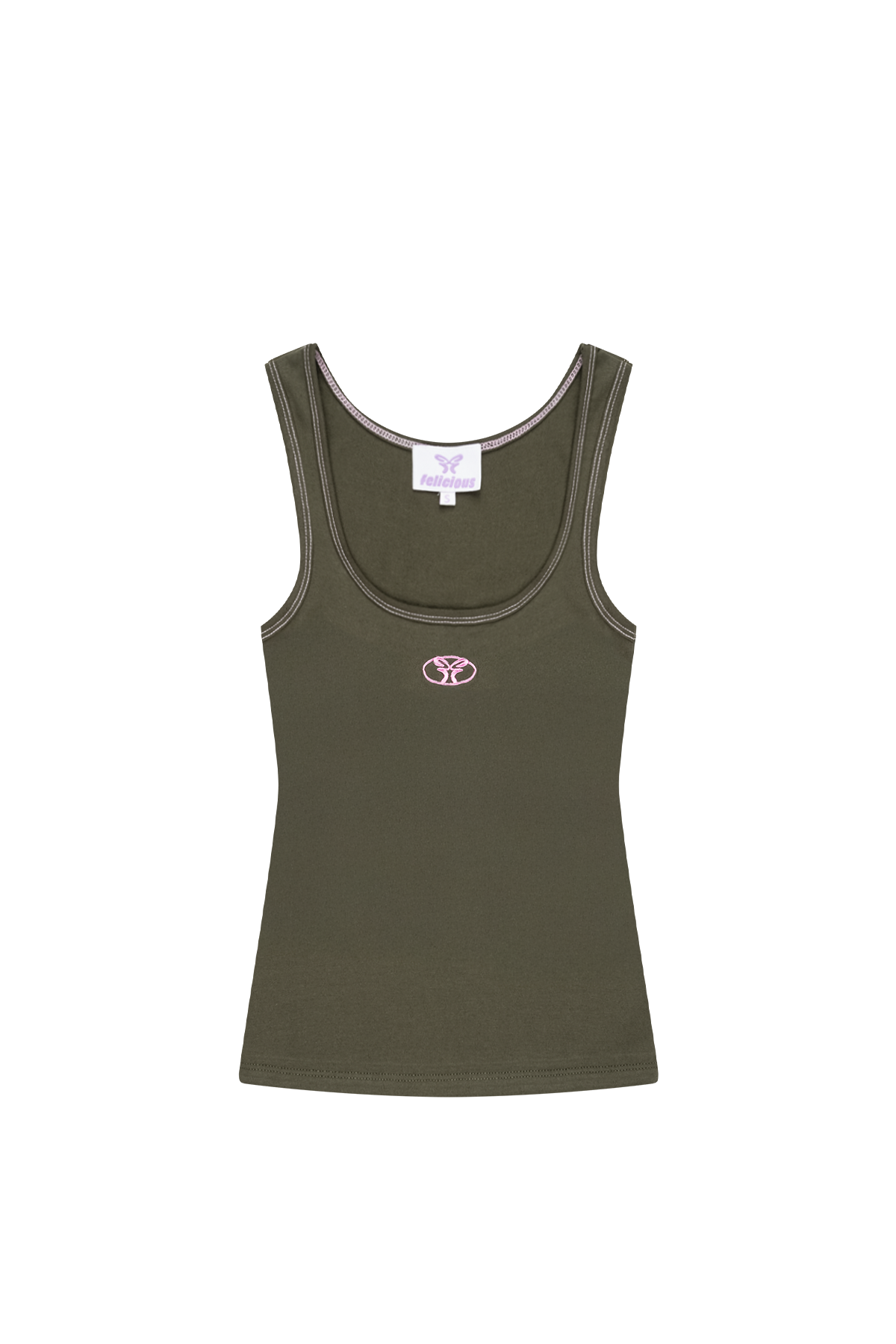 Basic Tank Top Dark Green