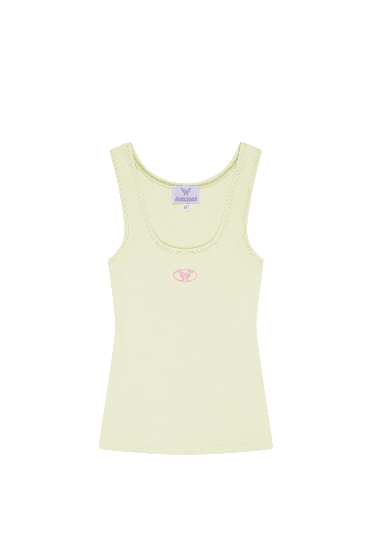 Basic Tank Top Glass Green