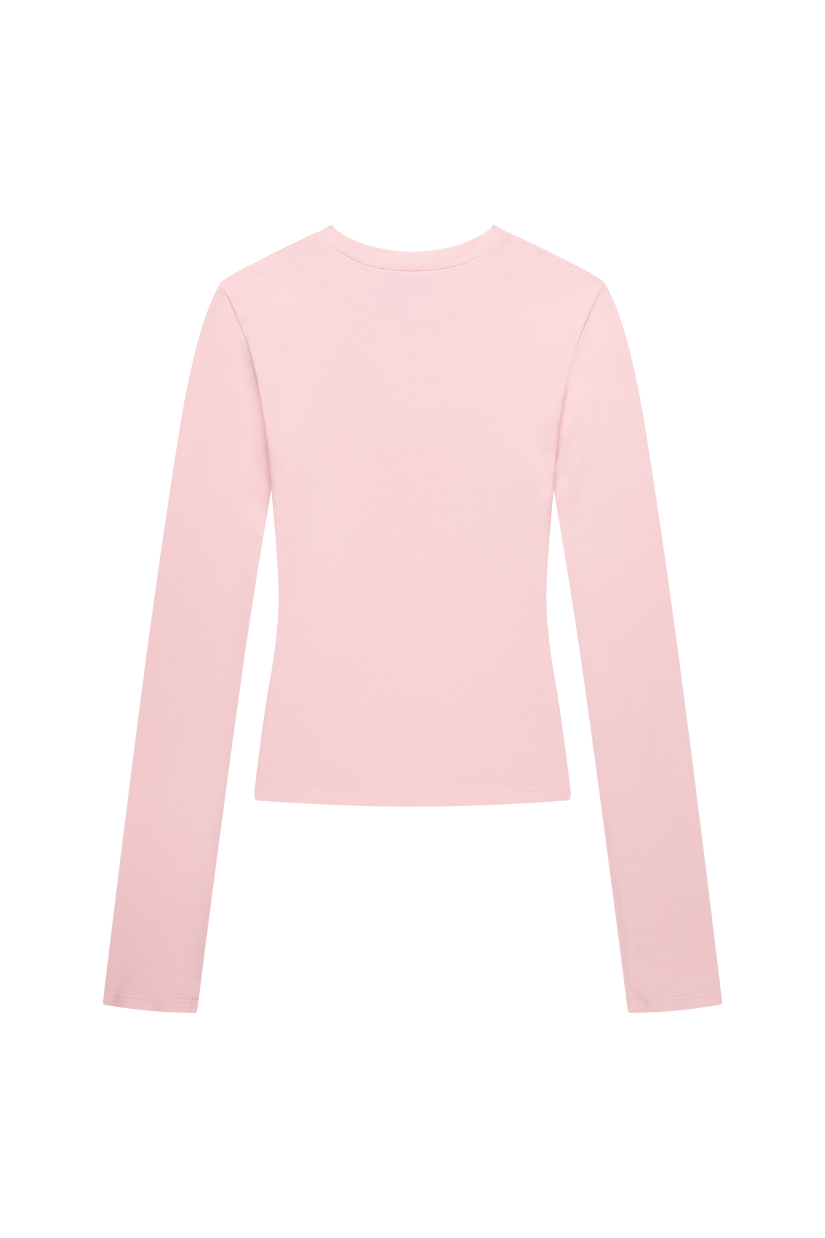 Basic Tight Logo Longsleeve Blush Pink