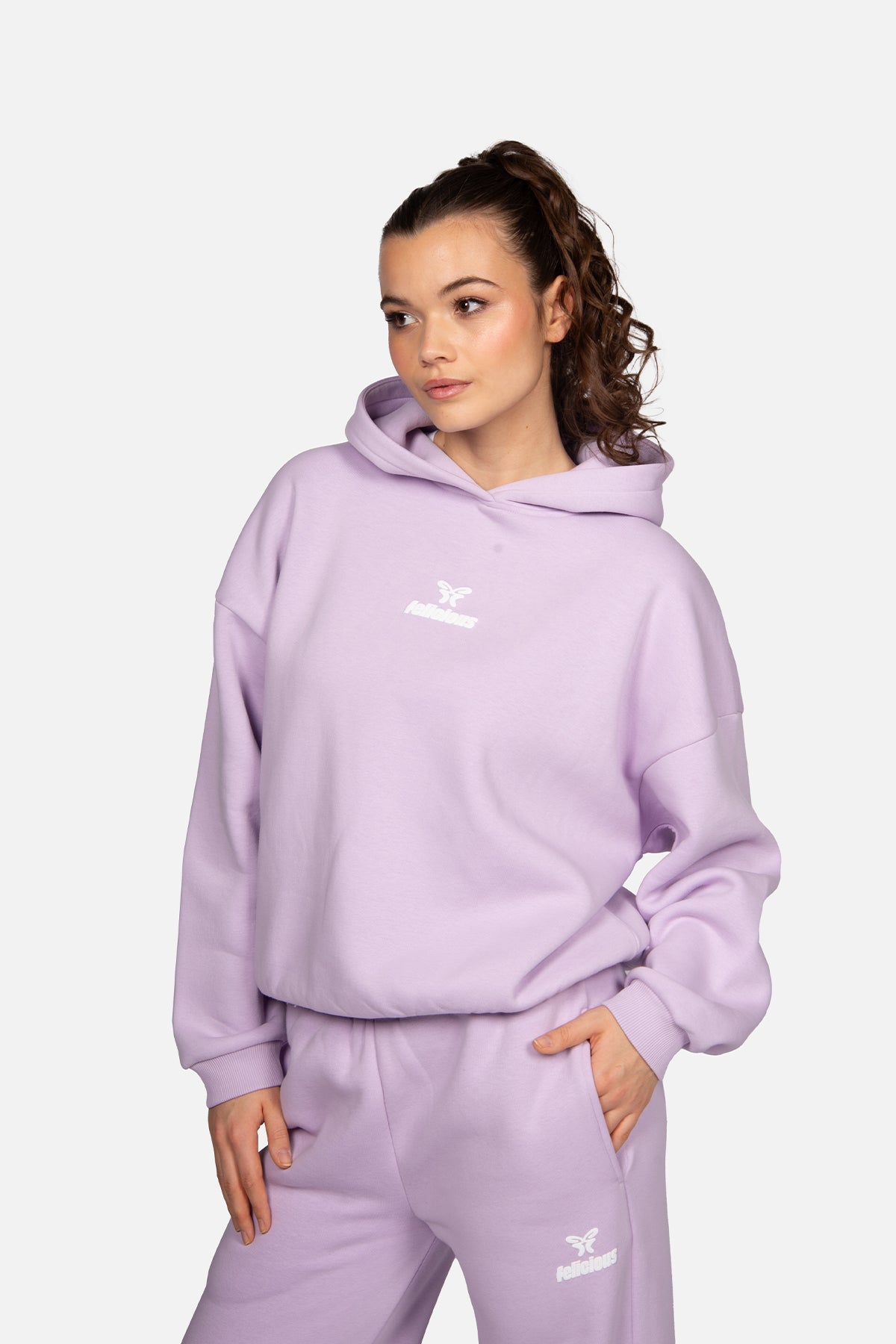Basic Logo Hoodie Lavender