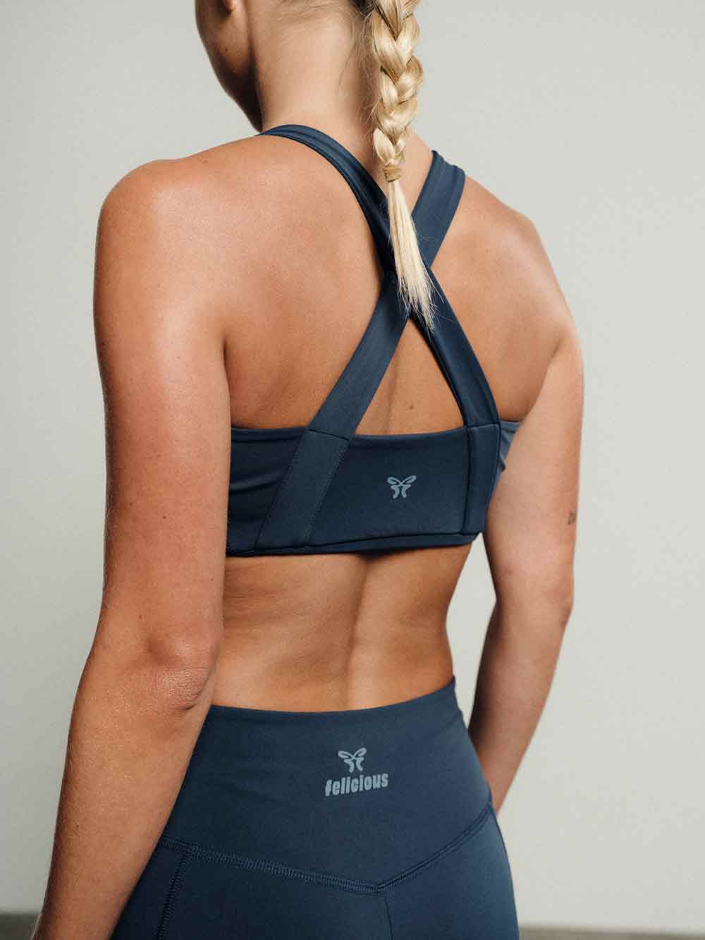 Felicious Active Bustier Top Stone Blue