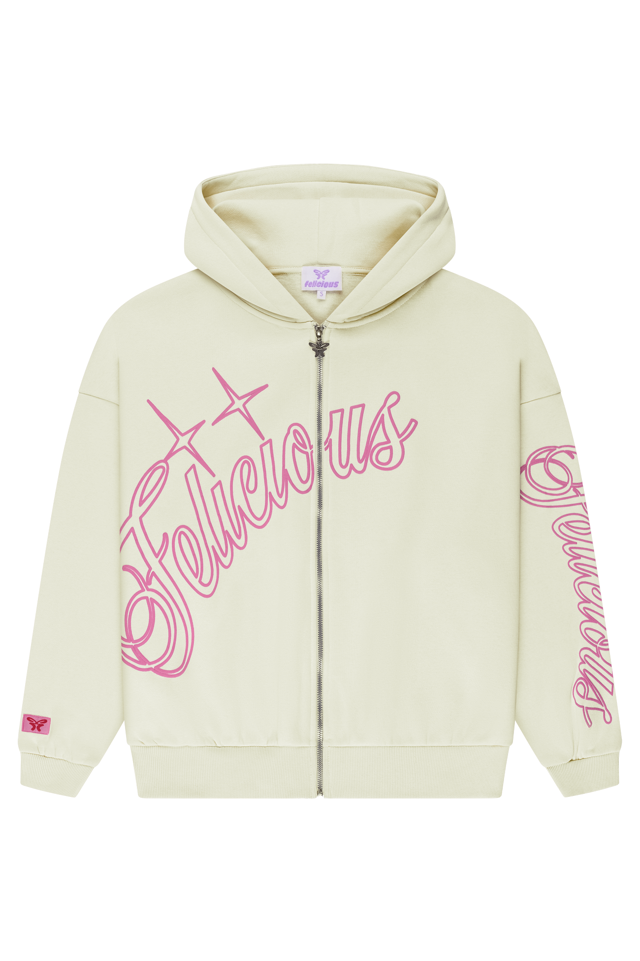 Felicious Star-ZIP-Hoodie Glass Green