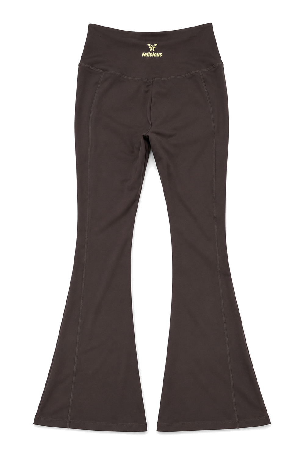 Felicious Active Flared Leggings Chocolate