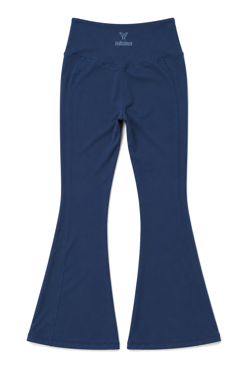 Felicious Active Flared Leggings Stone Blue