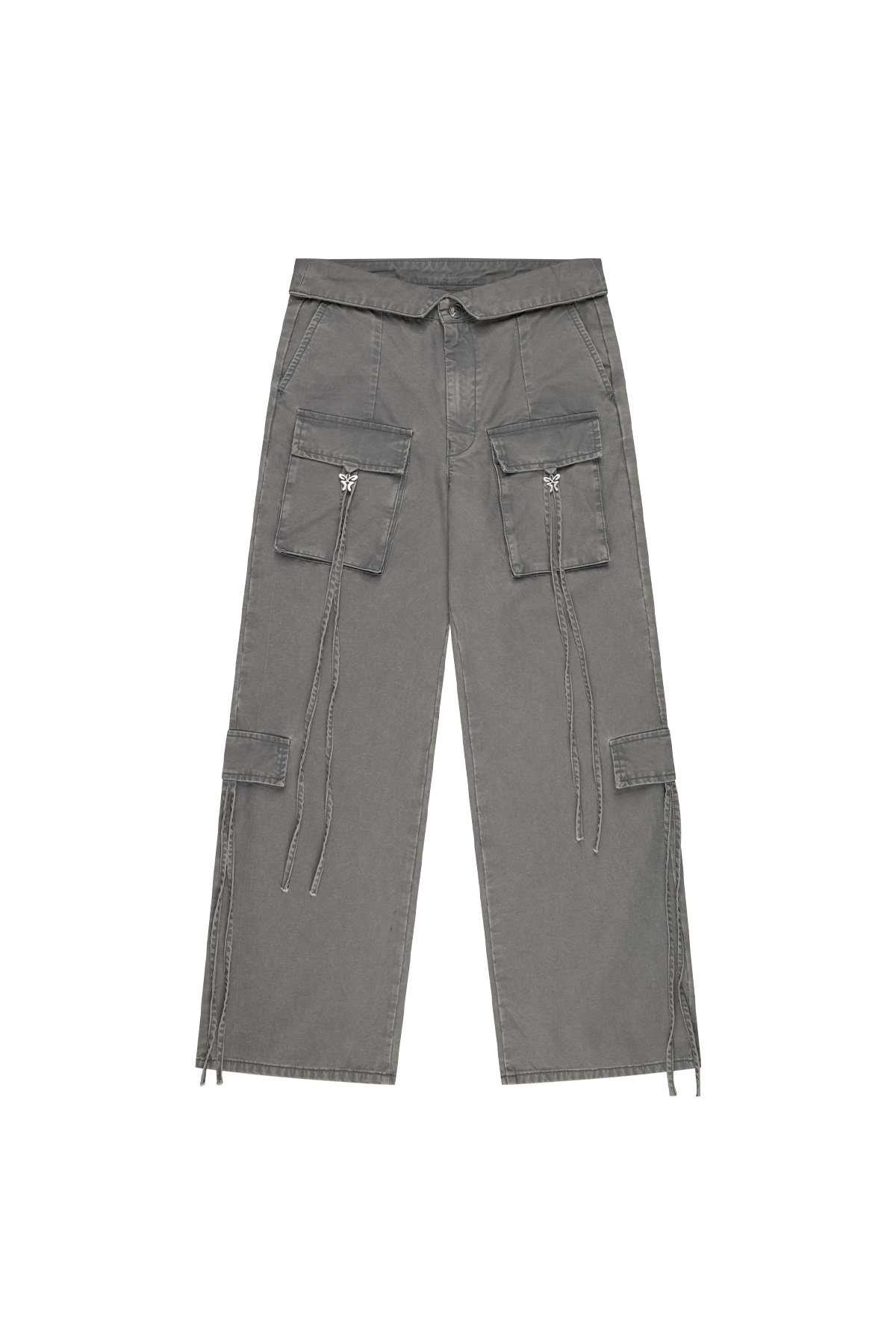 Cotton Cargo Pants Grey