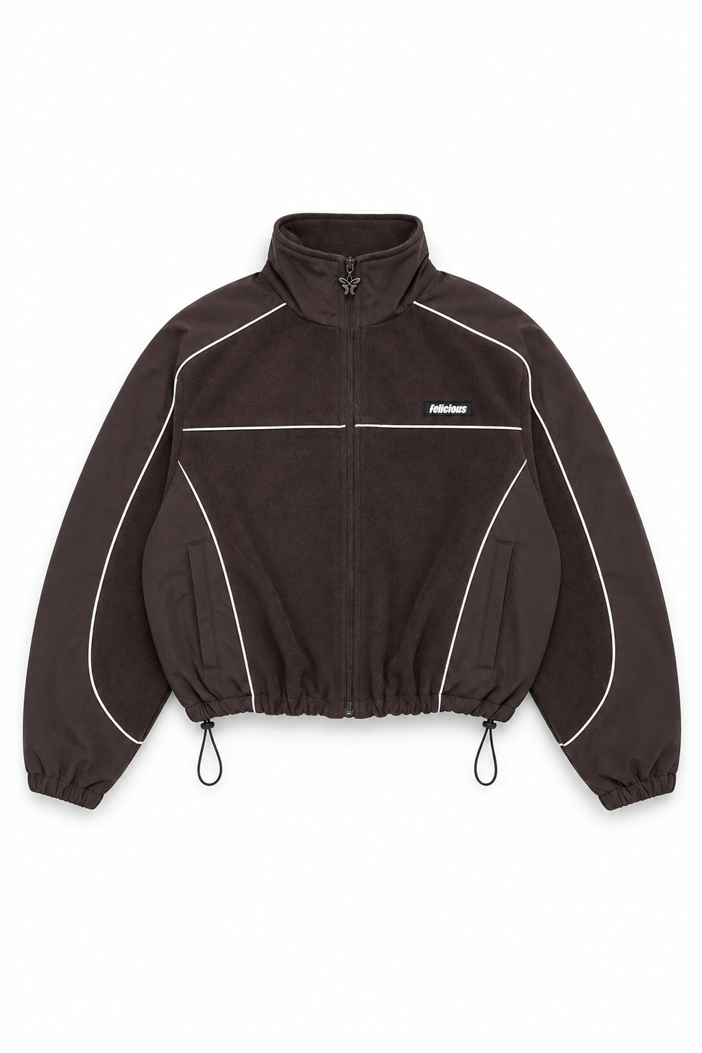 Felicious Active Fleece Windbreaker Chocolate