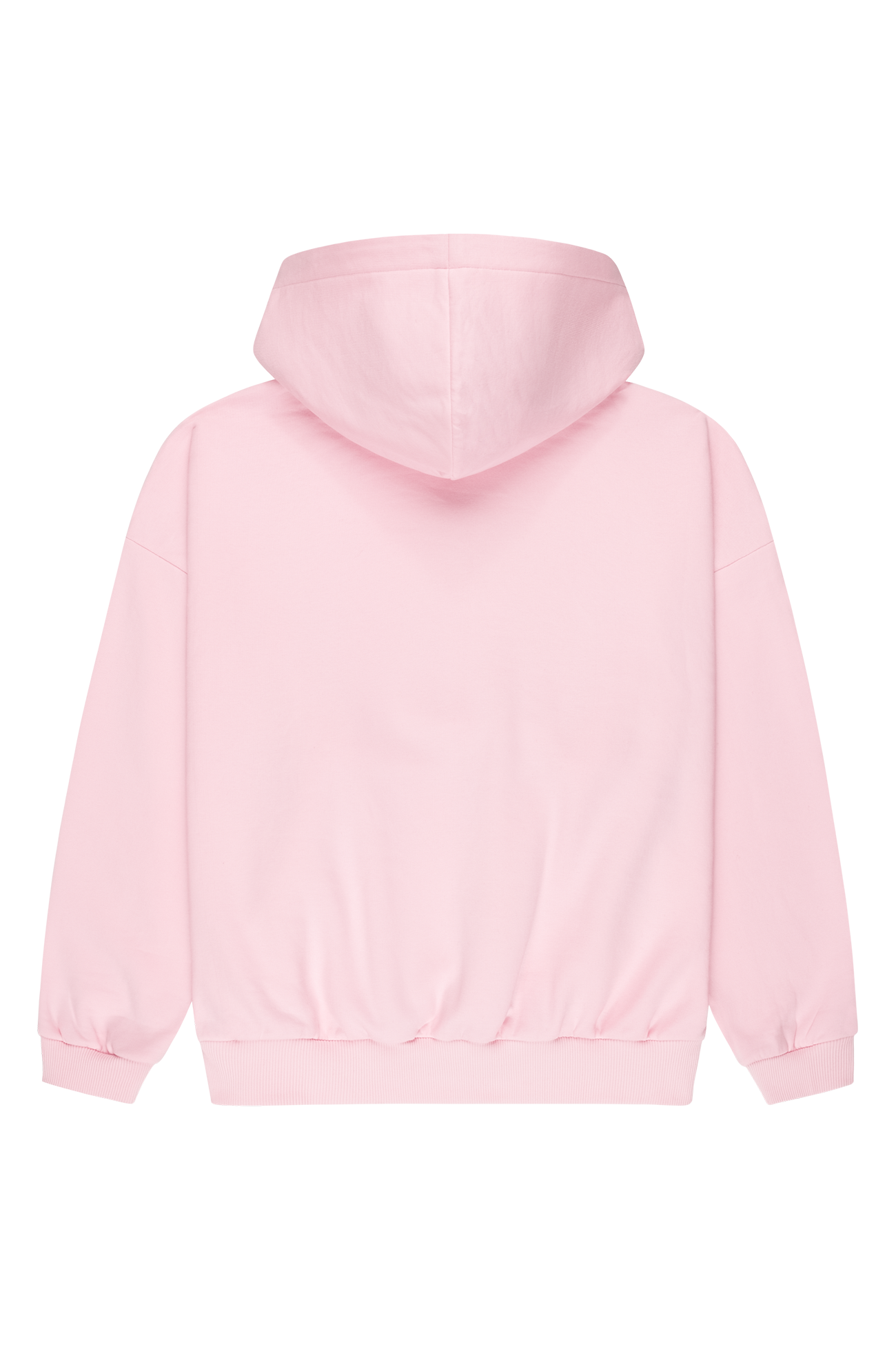 Felicious Puffprint & Rhinestones Hoodie Pink