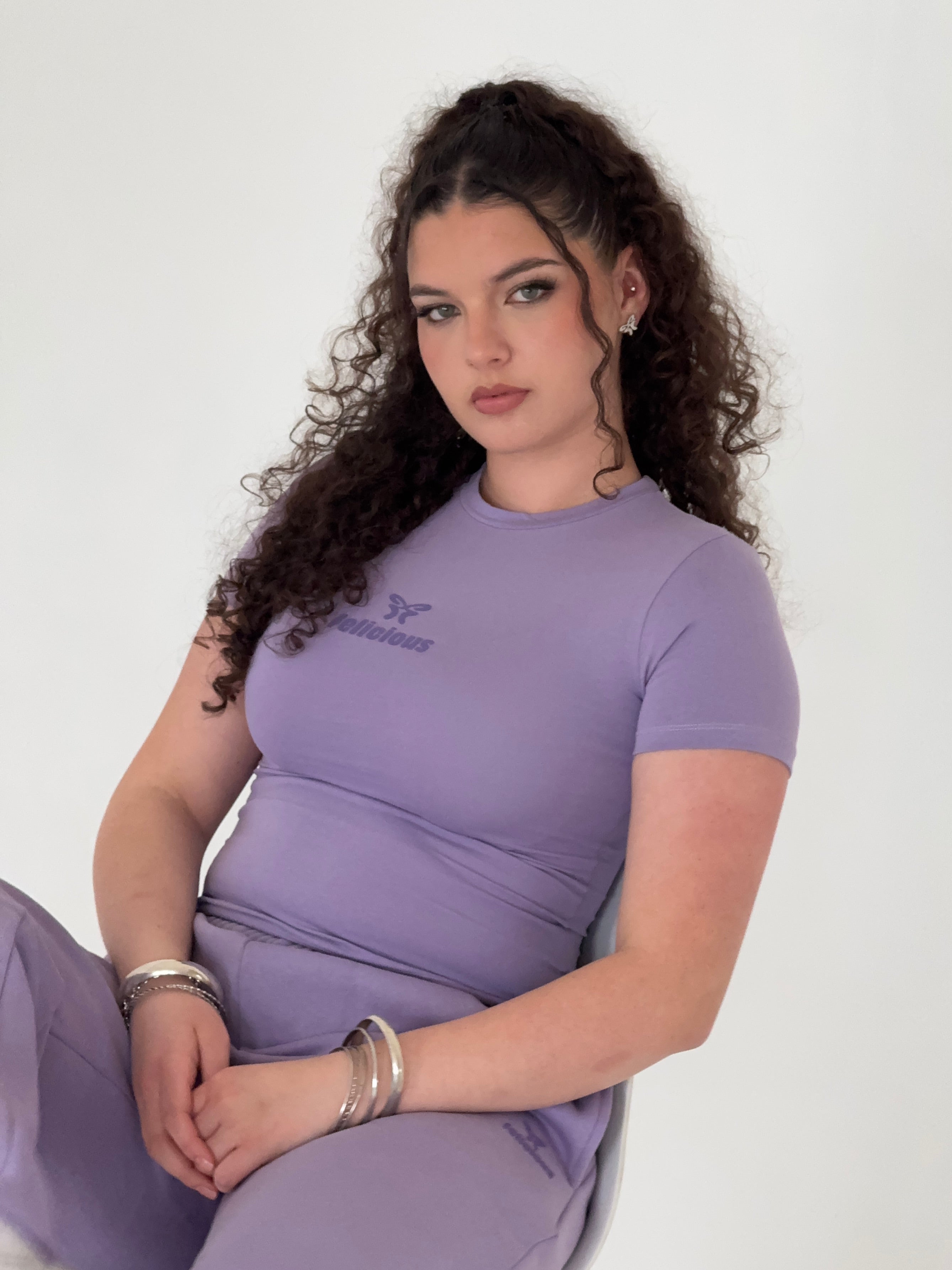 Basic Logo T-Shirt Iconic Lilac