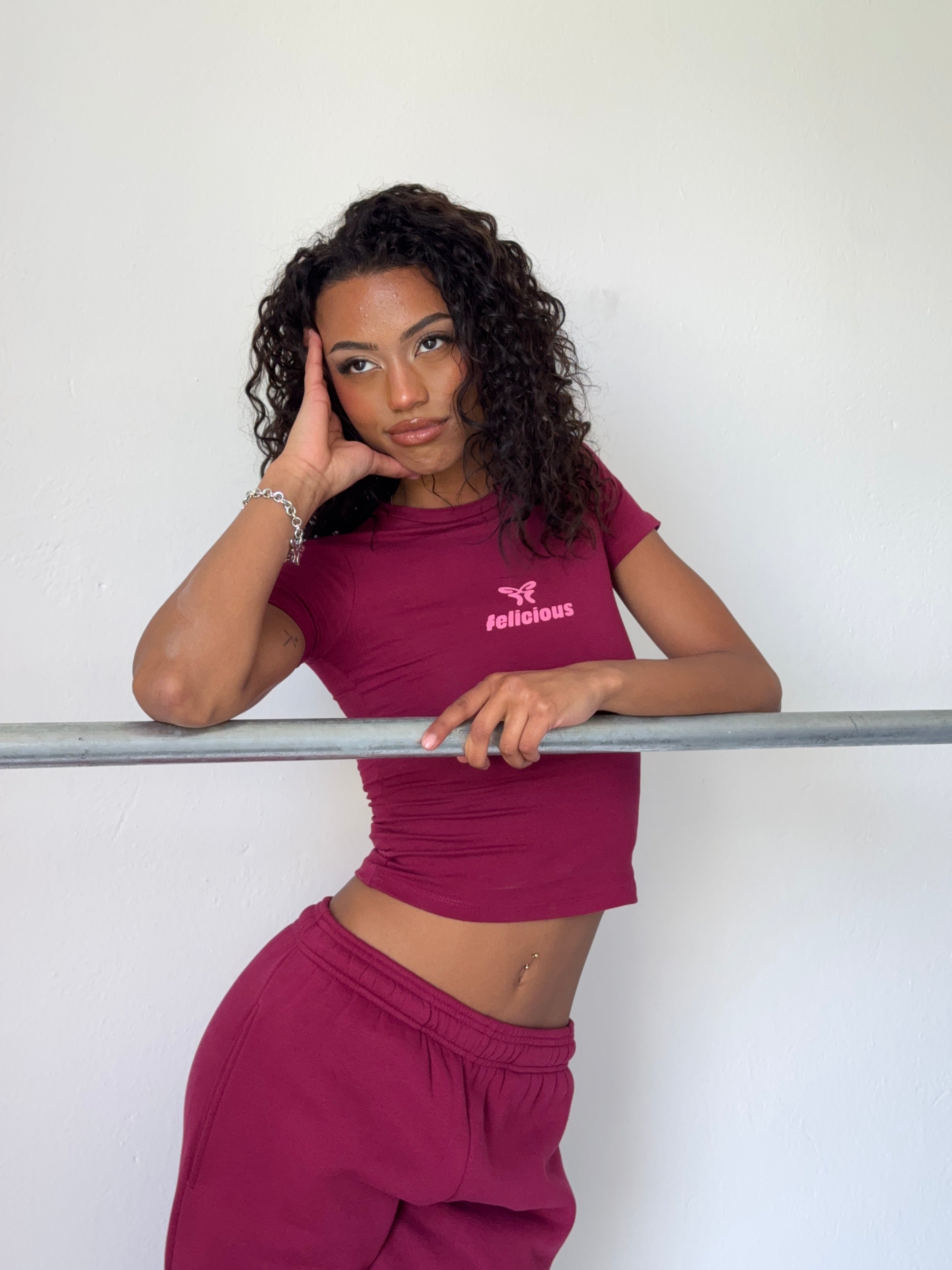 Basic Logo T-Shirt Cold Cherry