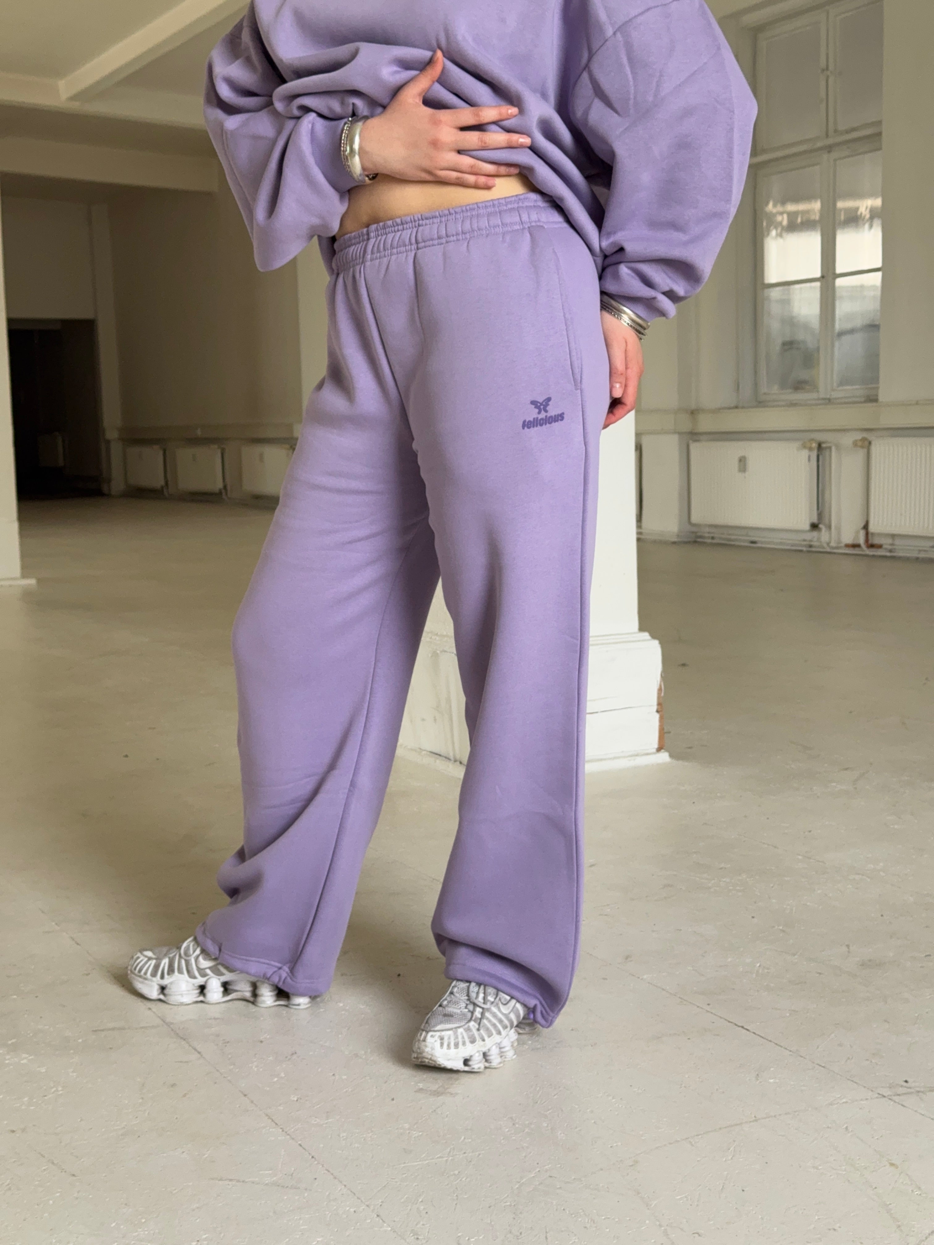 Basic Logo Sweatpants Iconic Lilac