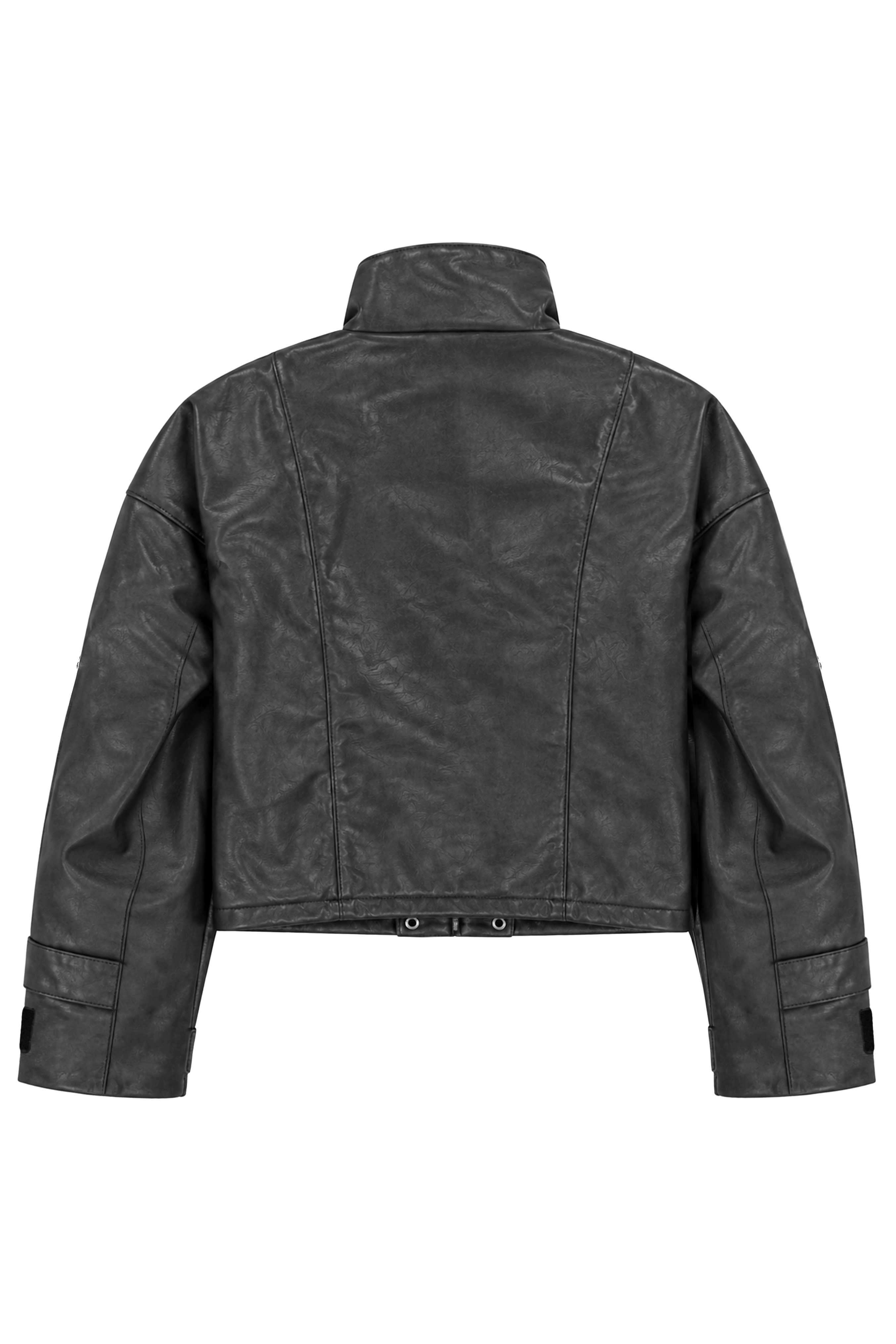Oversize Vintage Vegan Leather Jacket