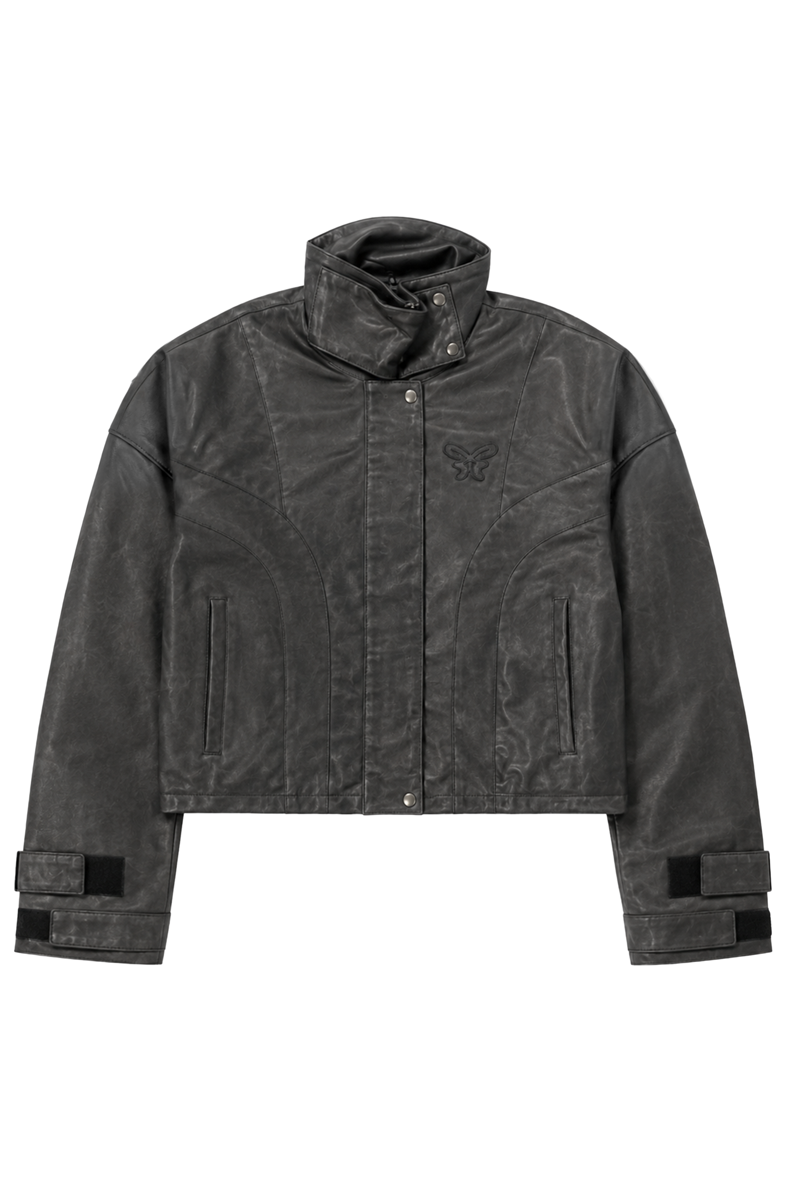 Oversize Vintage Vegan Leather Jacket