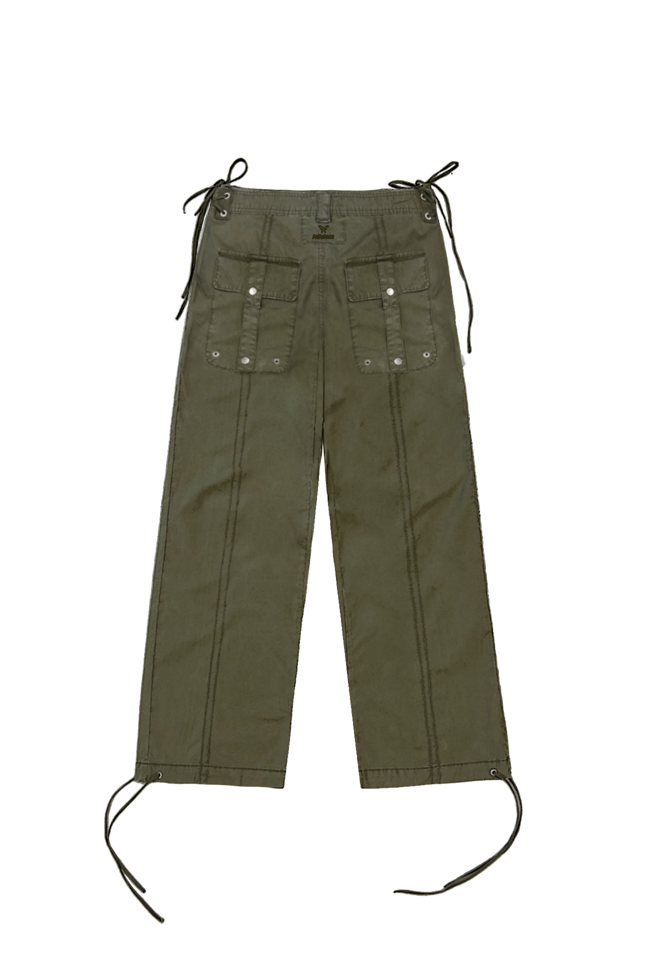 Light Cotton Pants Dusky Green
