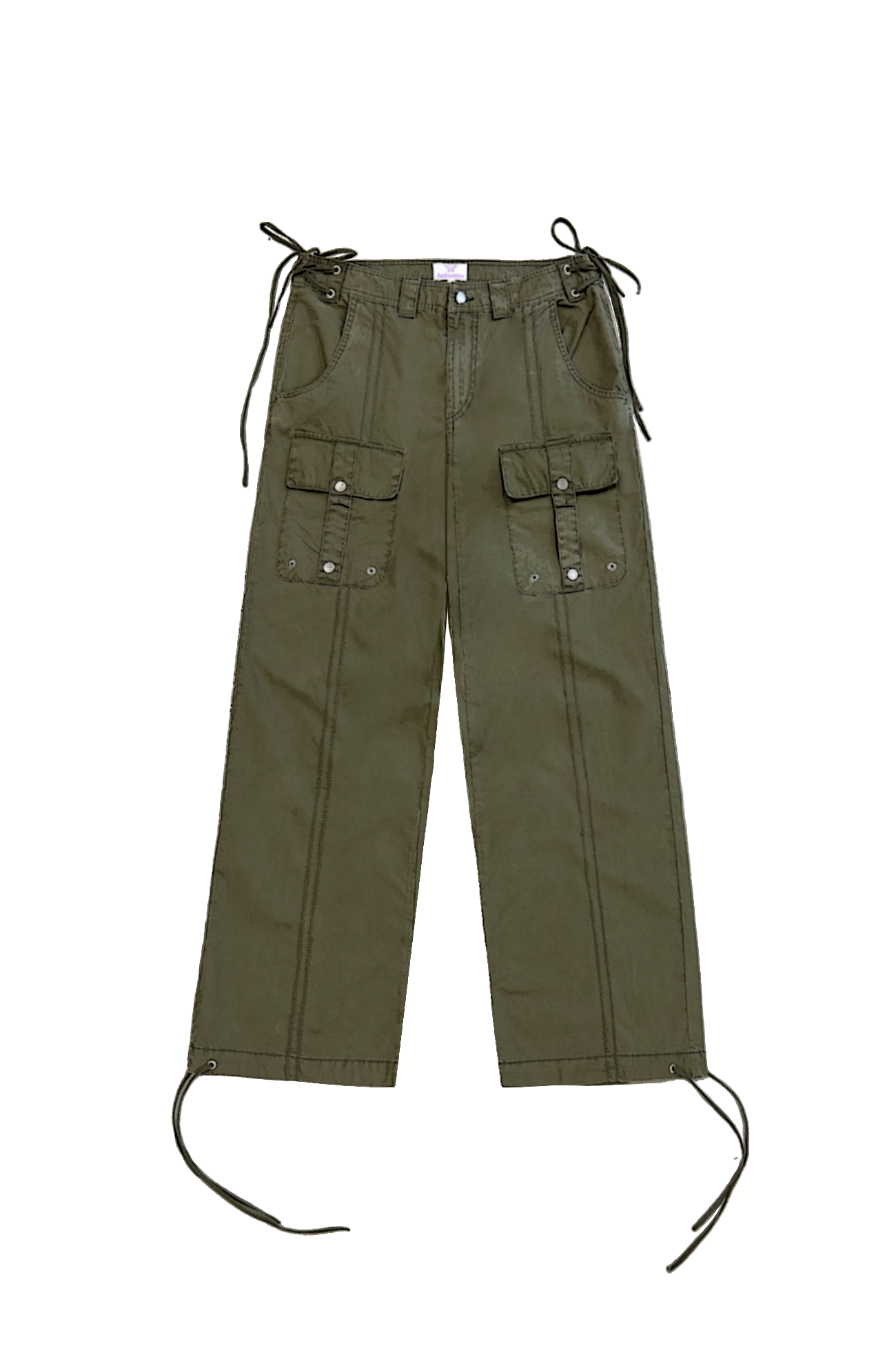 Light Cotton Pants Dusky Green