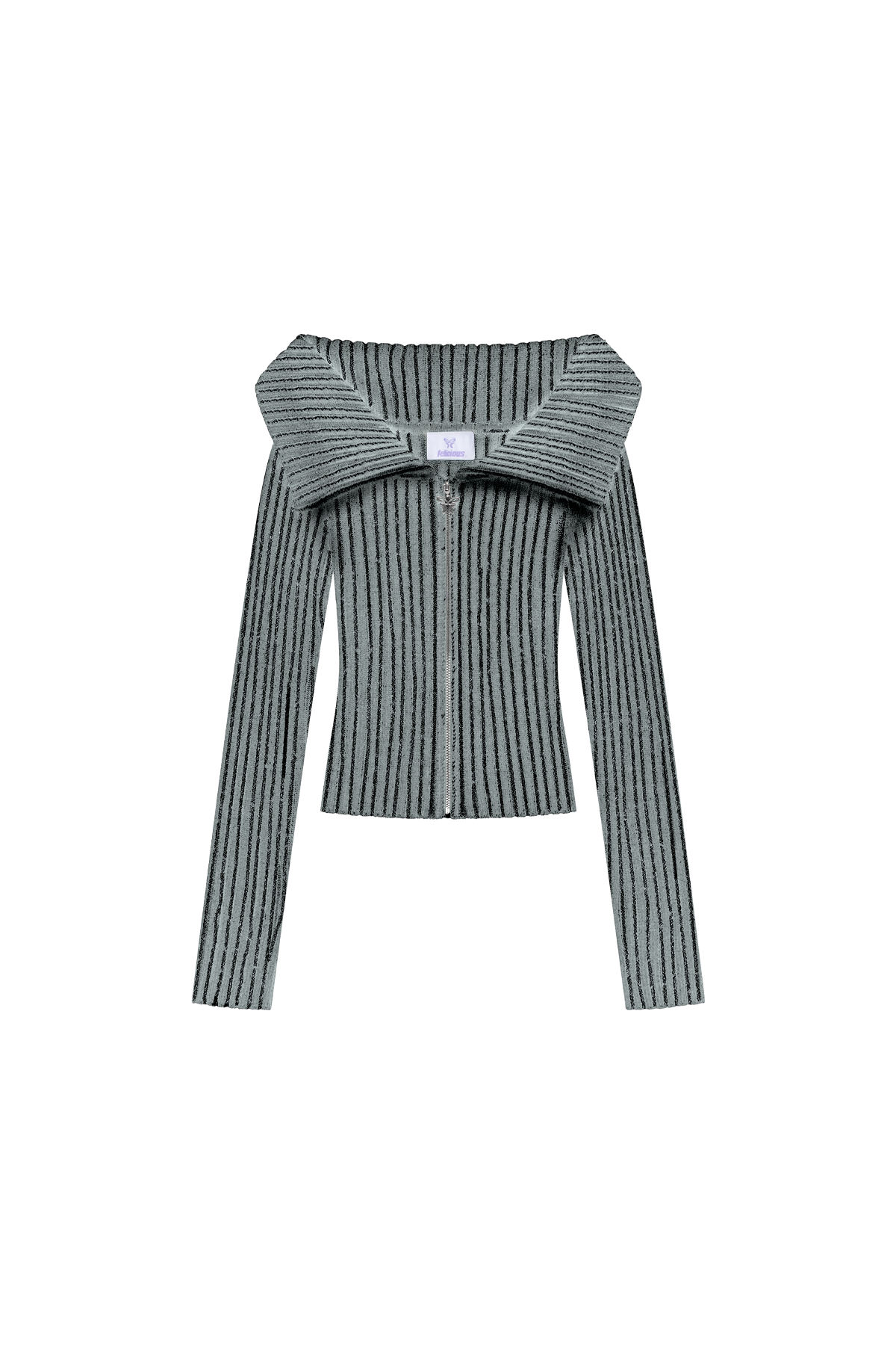 Off Shoulder Knit Cardigan Antra