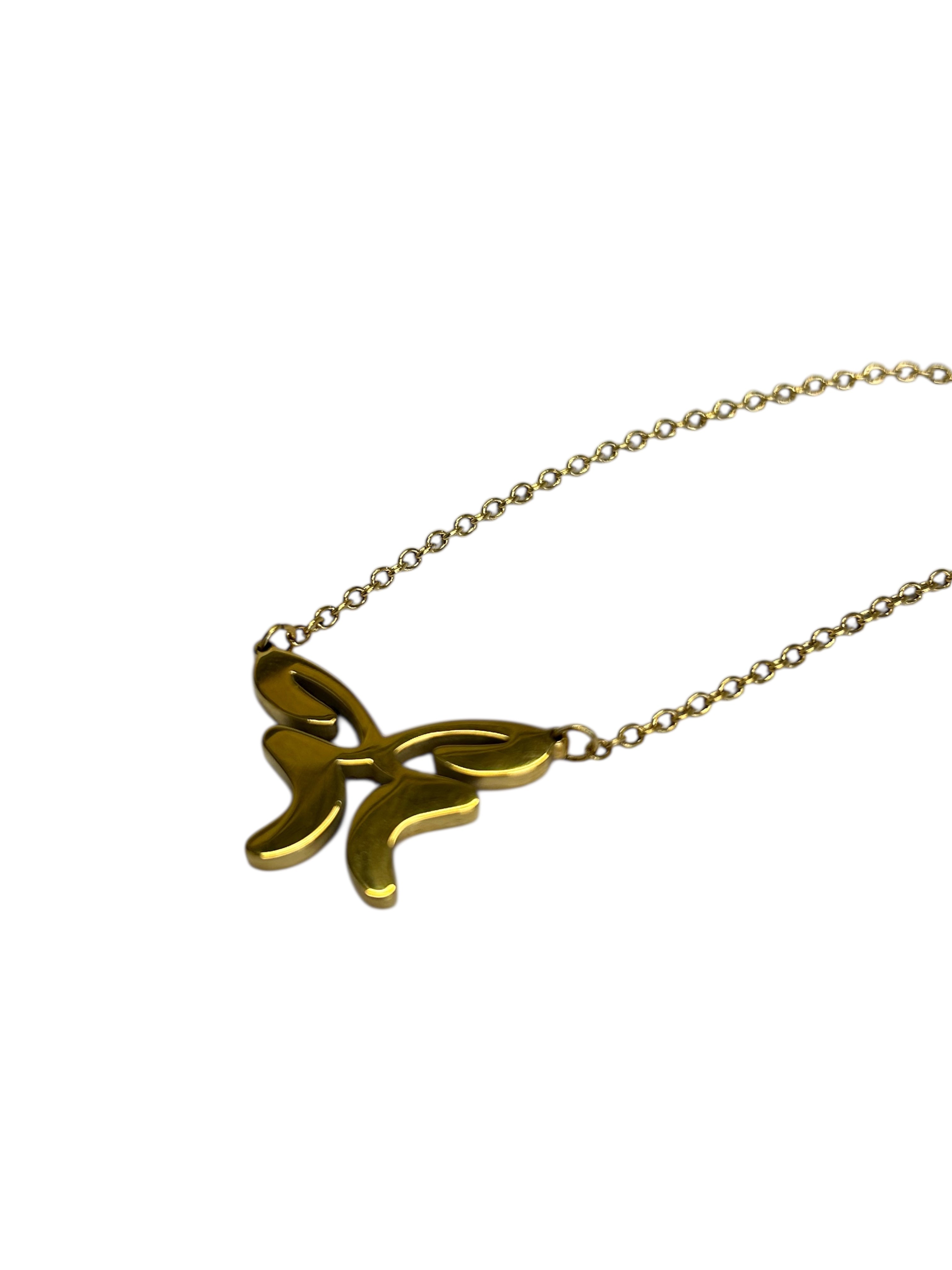Butterfly Necklace GOLD & Rhinestones
