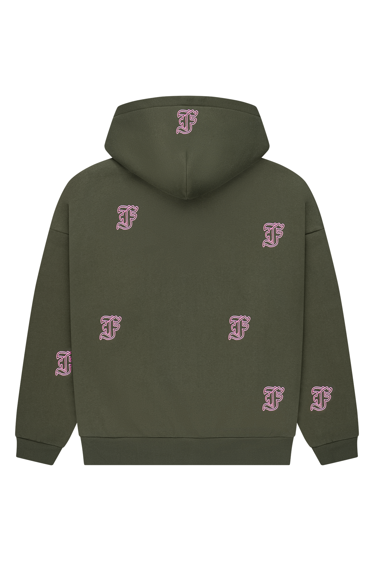 Initial ZIP-Hoodie Dark Green