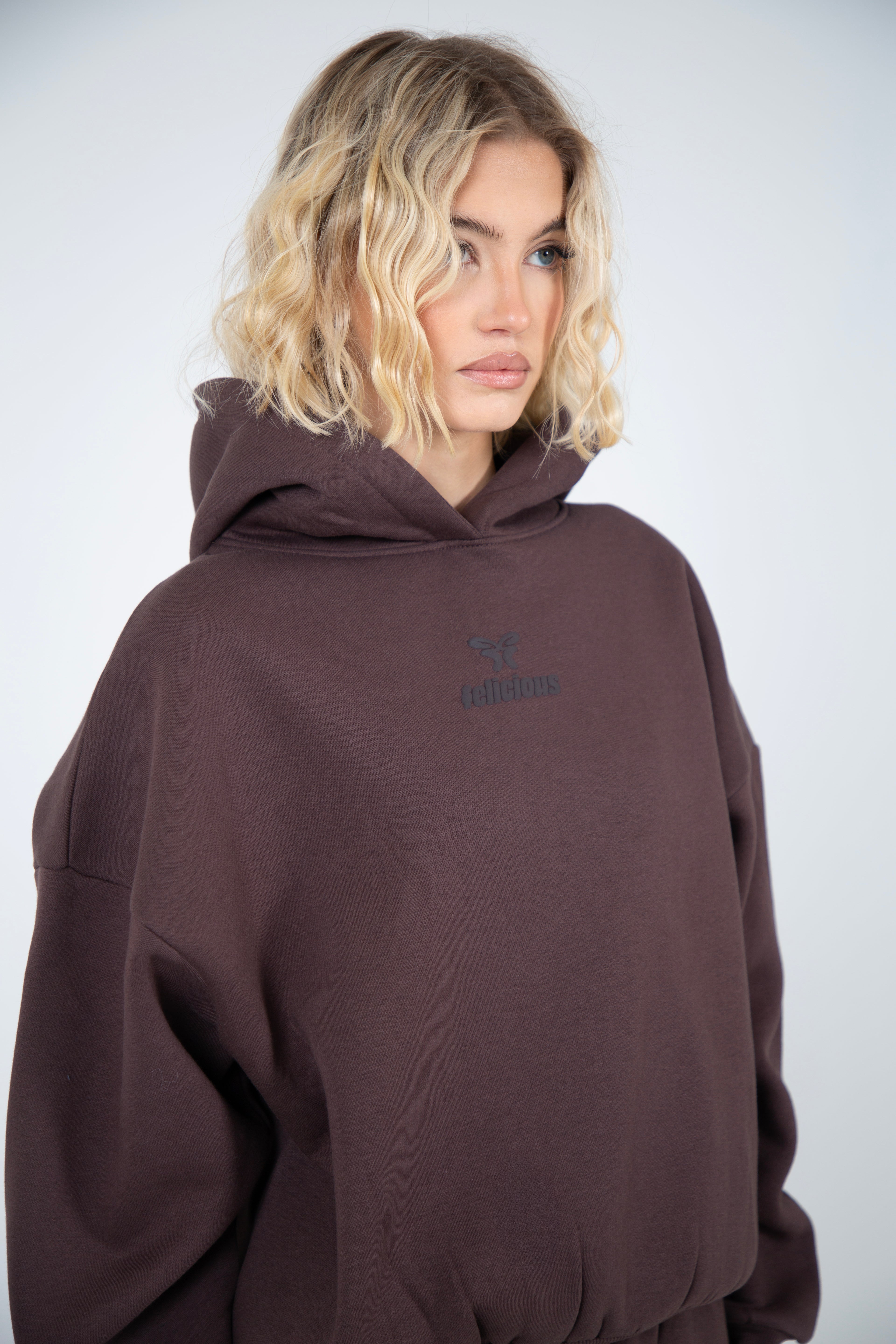 Basic Logo Hoodie Chocolate