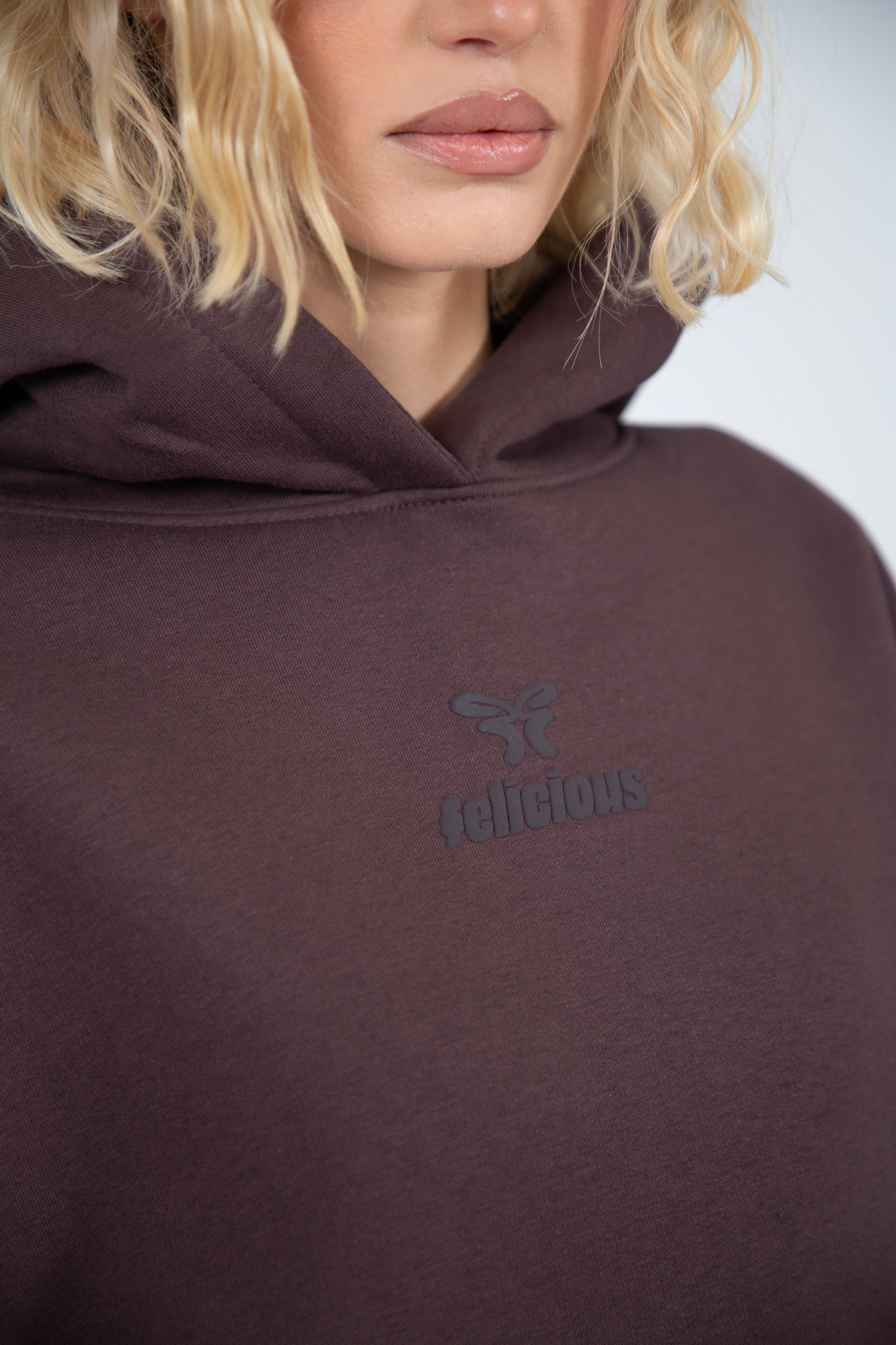 Basic Logo Hoodie Chocolate