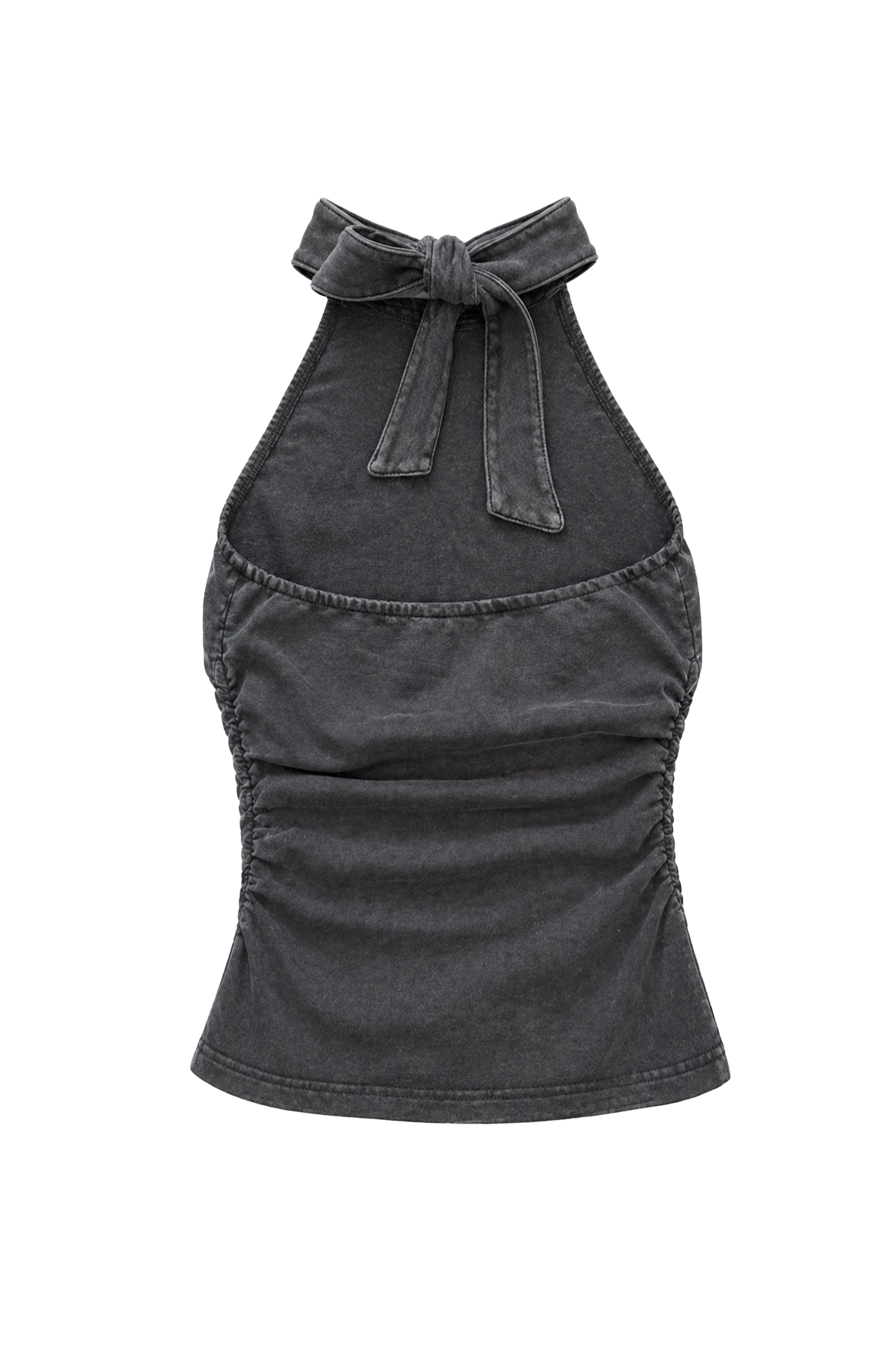 Neckholder Top Black Washed