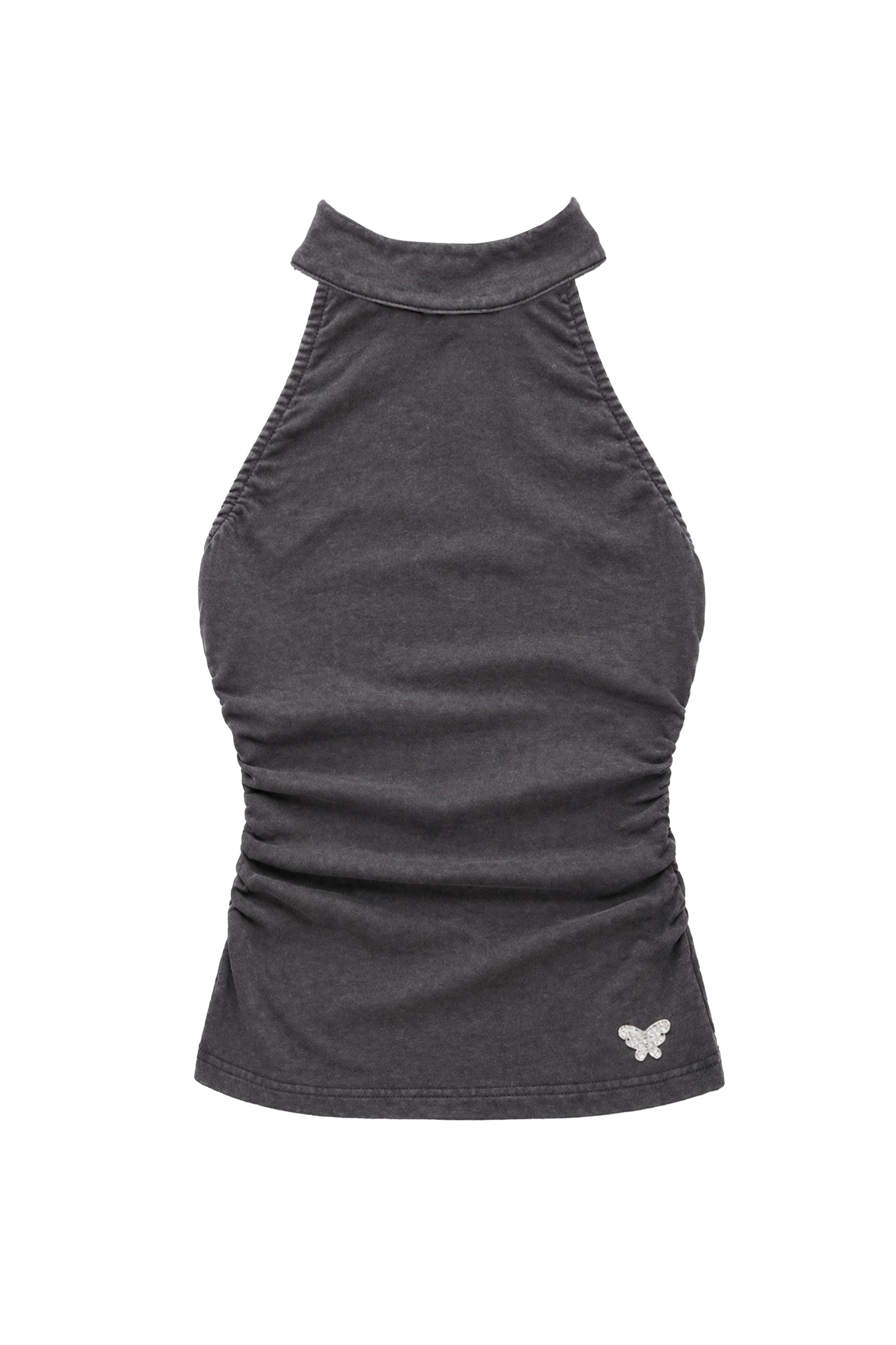 Neckholder Top Black Washed