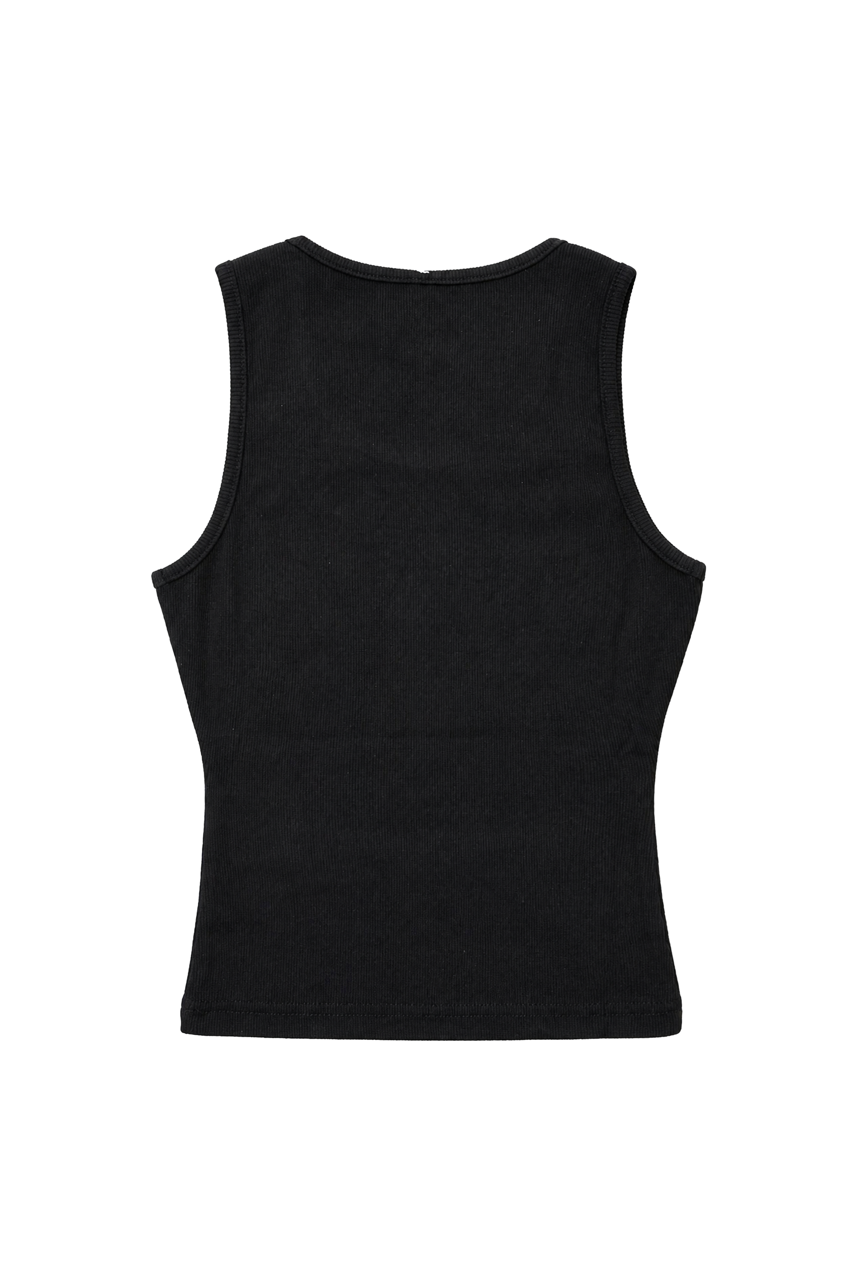 Stud Rib Tank Top Black