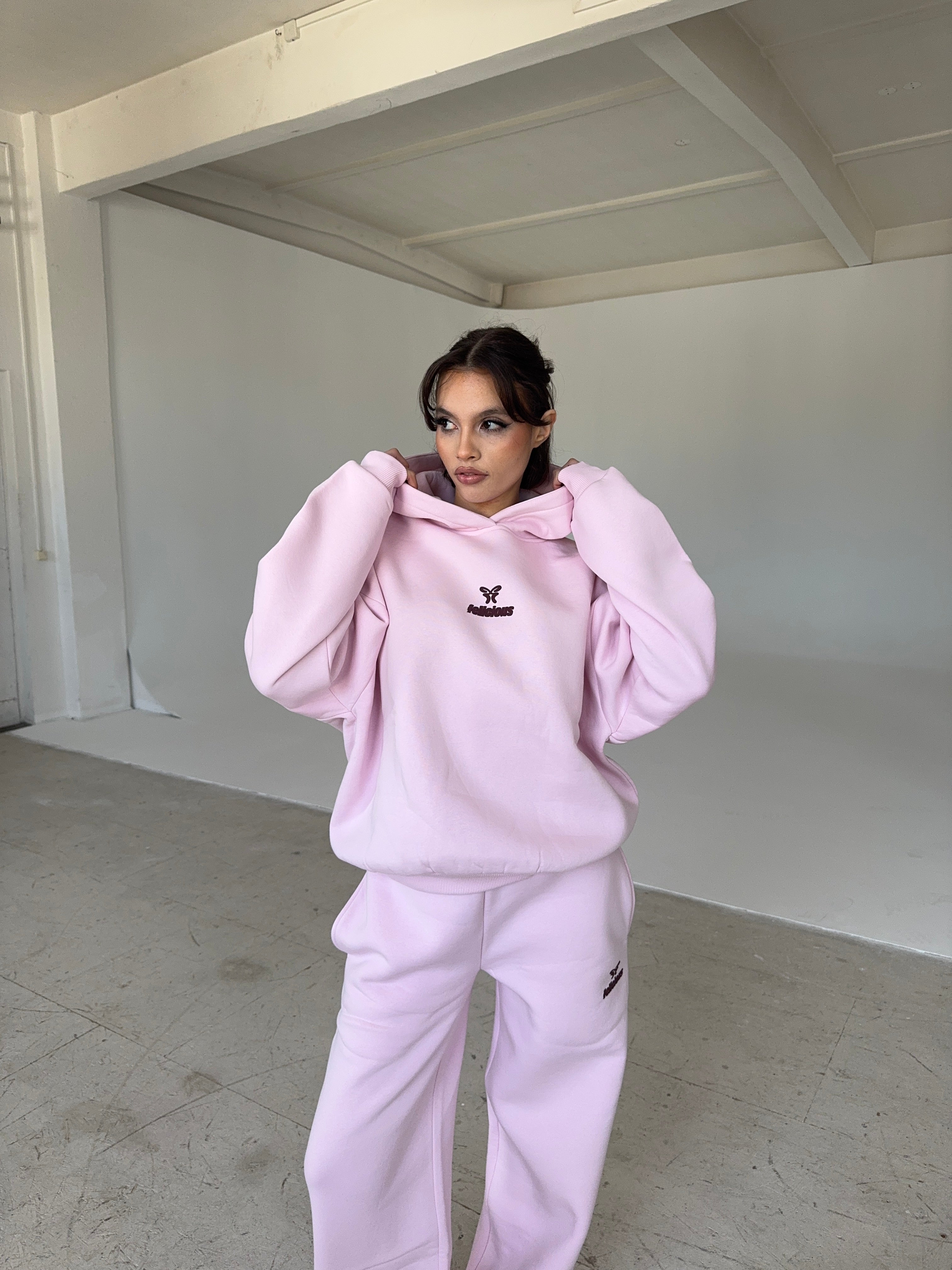 Basic Logo Hoodie Blush Pink