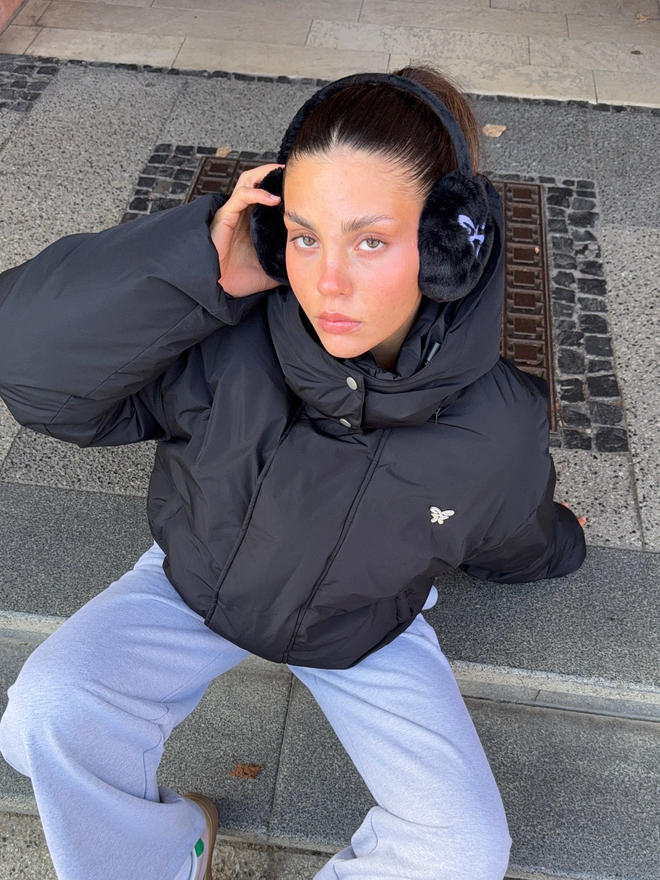 Soft Puffer Jacket Black