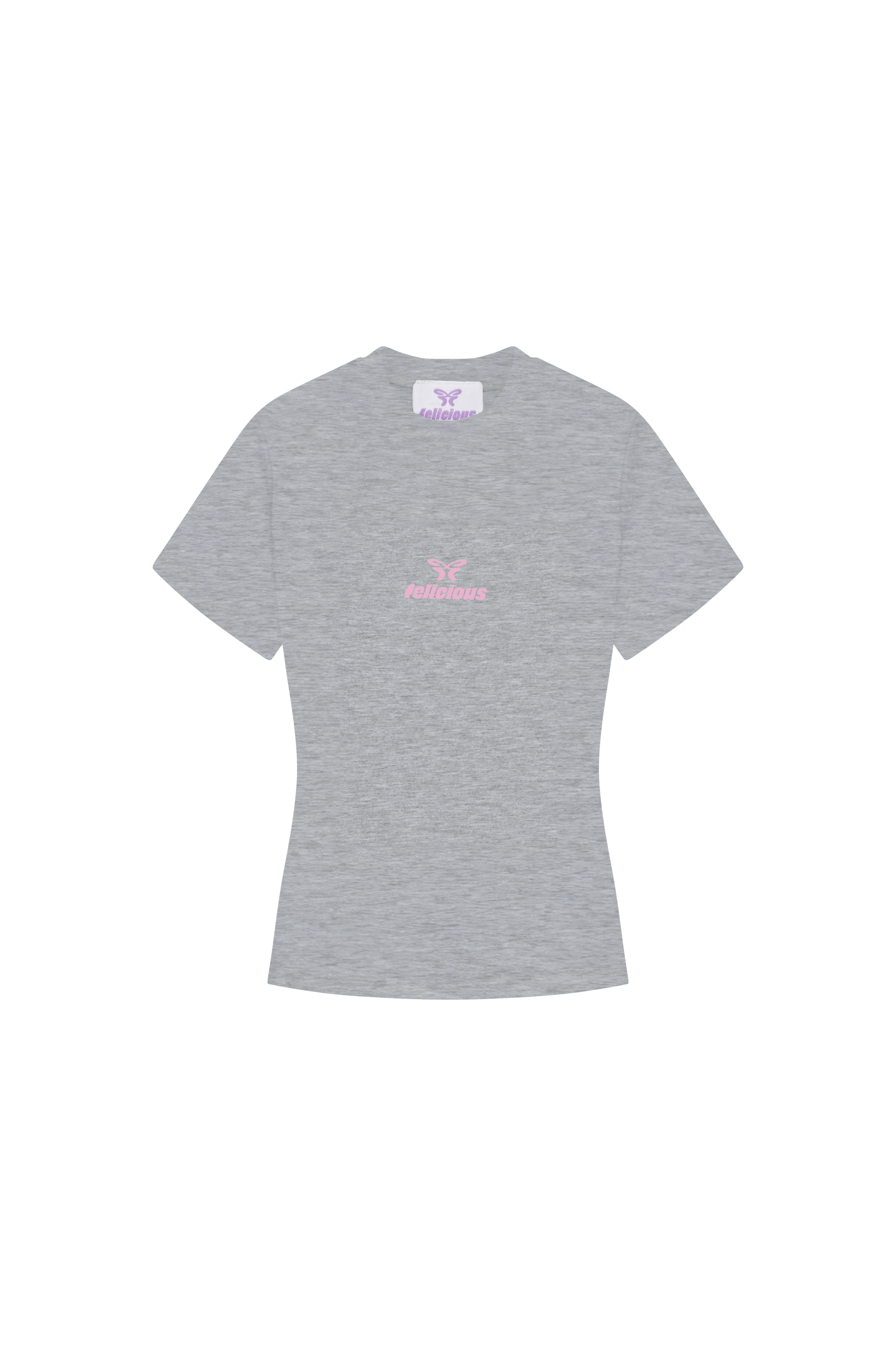 Basic Logo T-Shirt Light Grey Melange