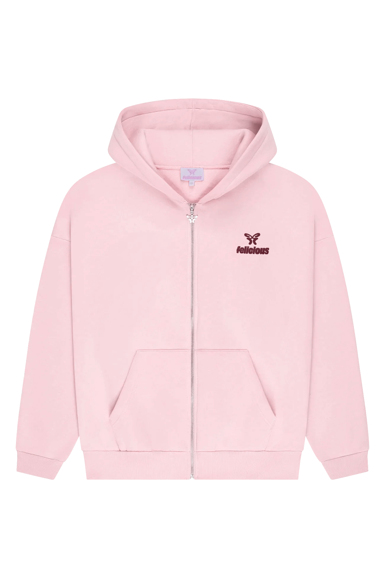 Basic Logo ZIP-Hoodie Blush Pink