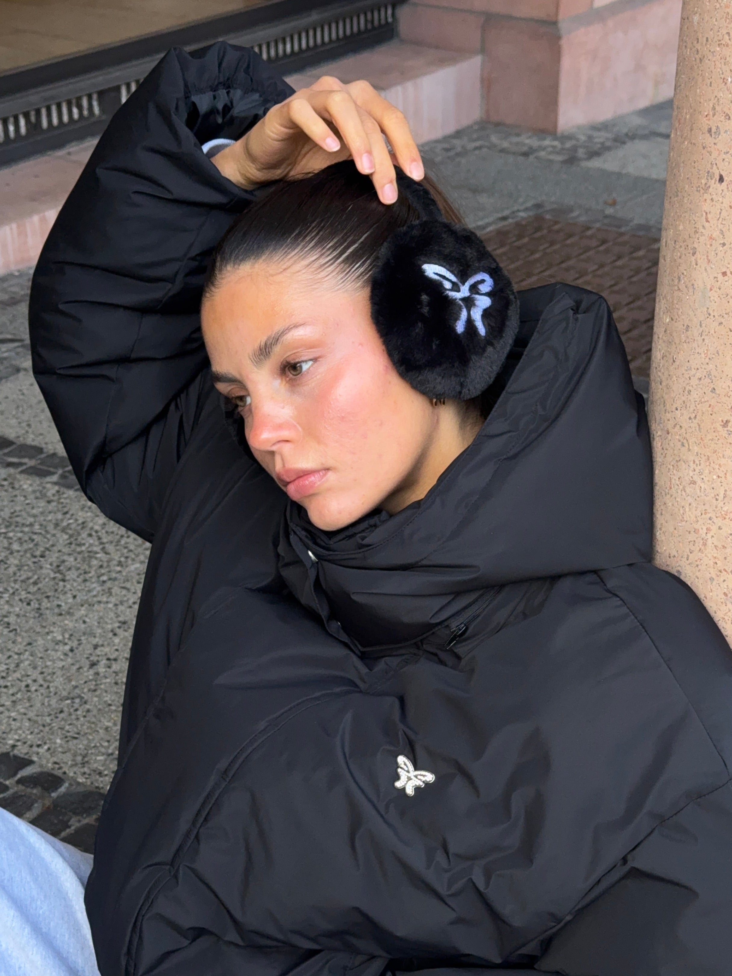Butterfly Earmuffs Black