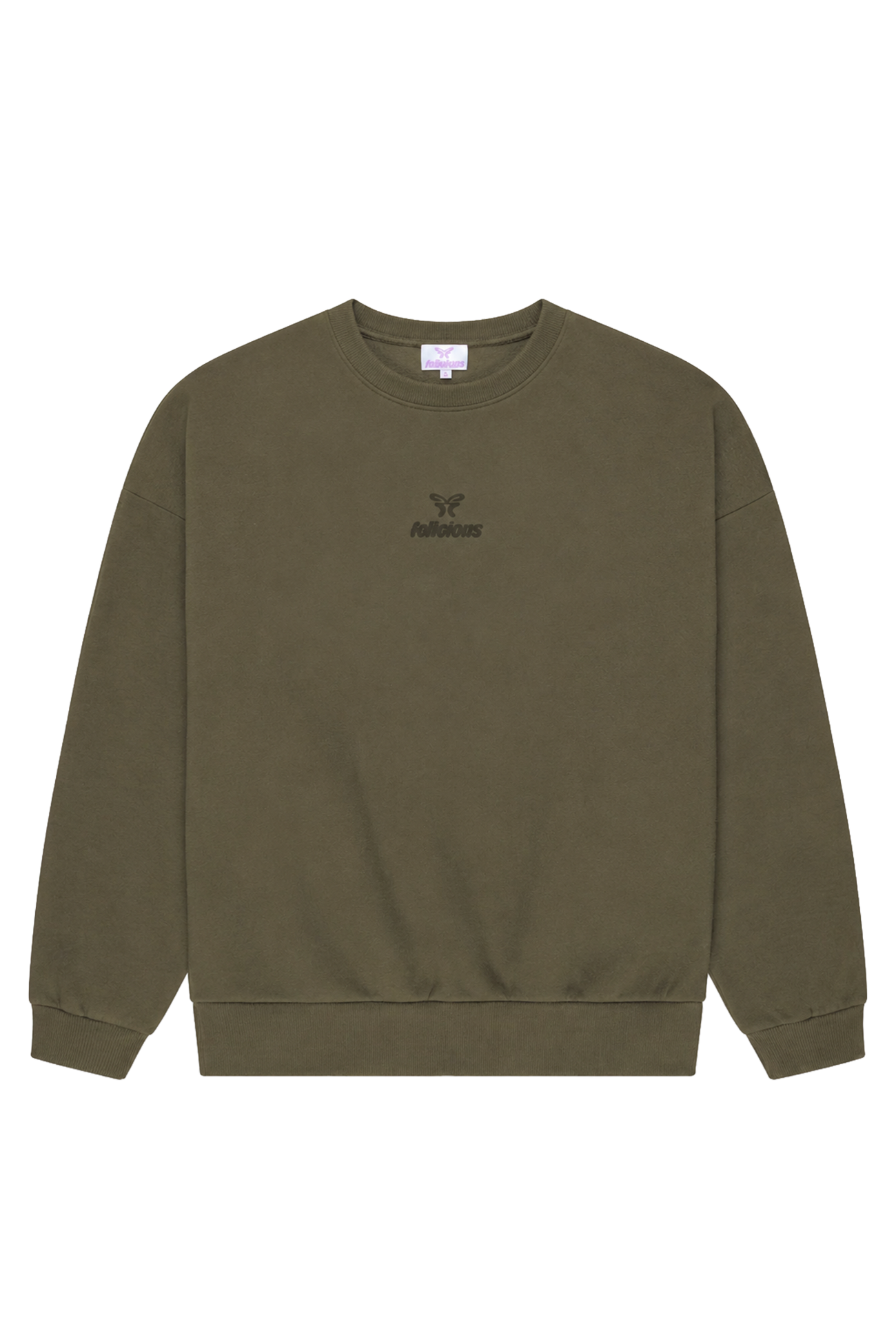 Basic Logo Crewneck Sweatshirt Dusky Green
