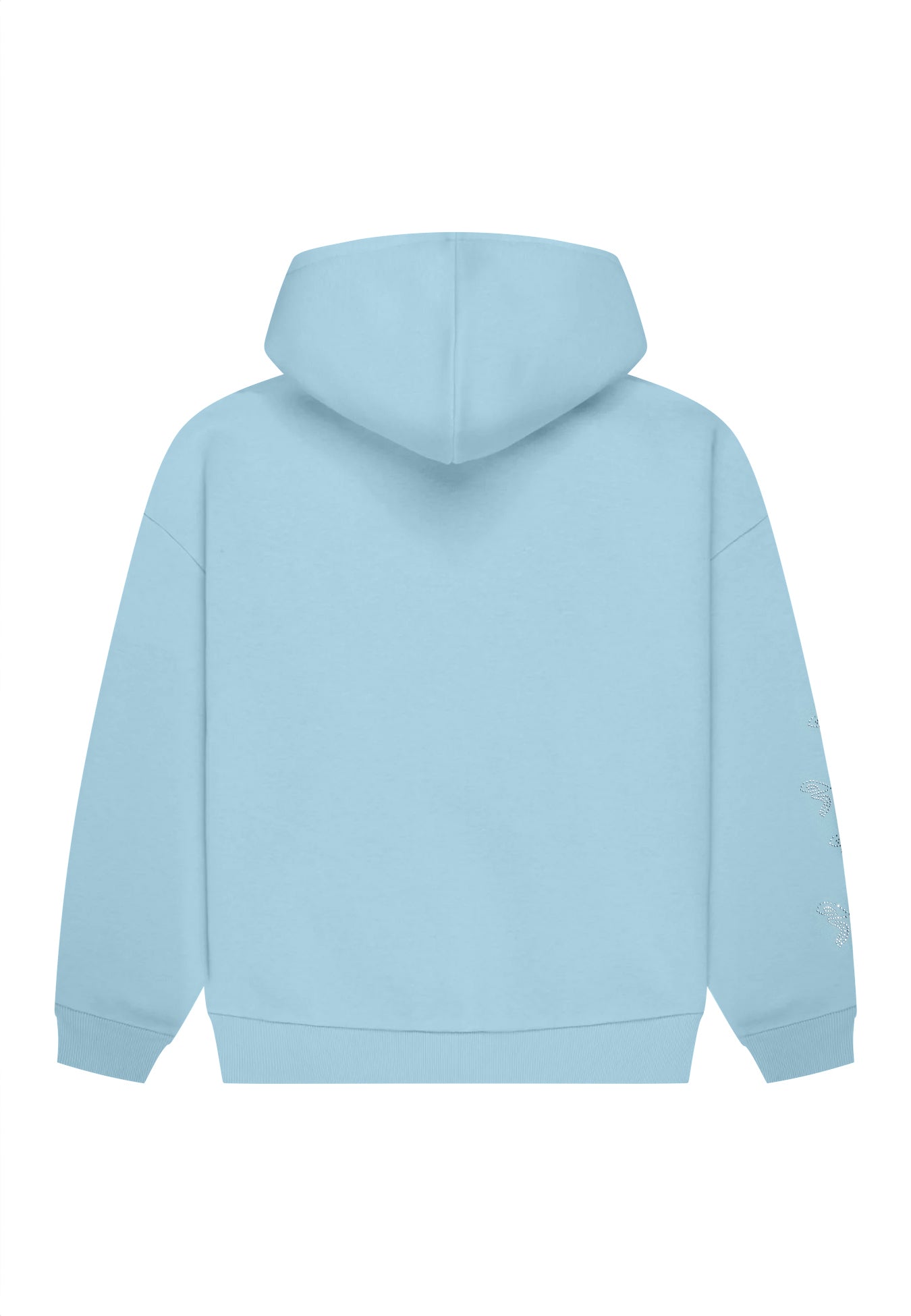 Hoodie Rhinestones Light Blue