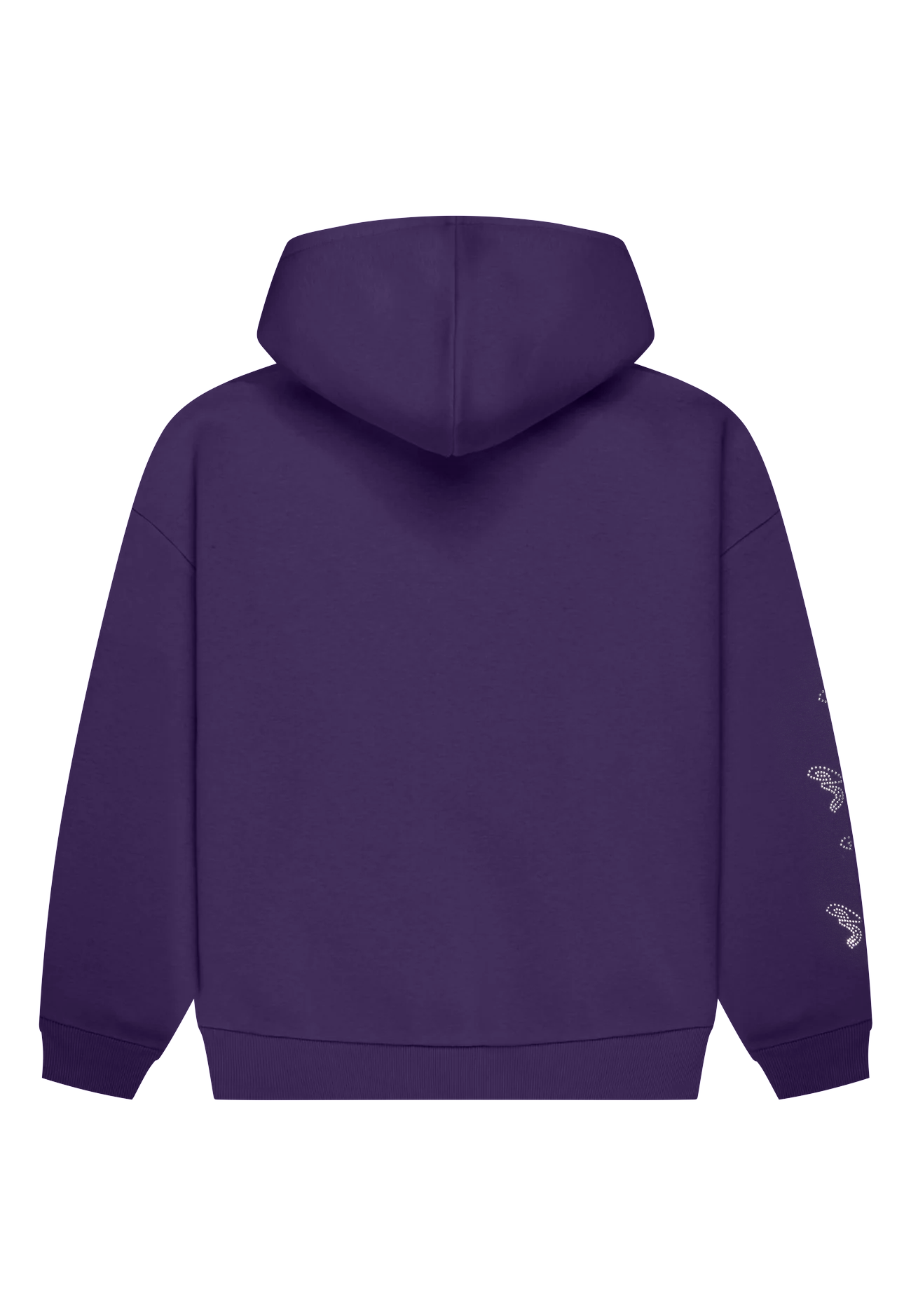 Hoodie Rhinestones Purple