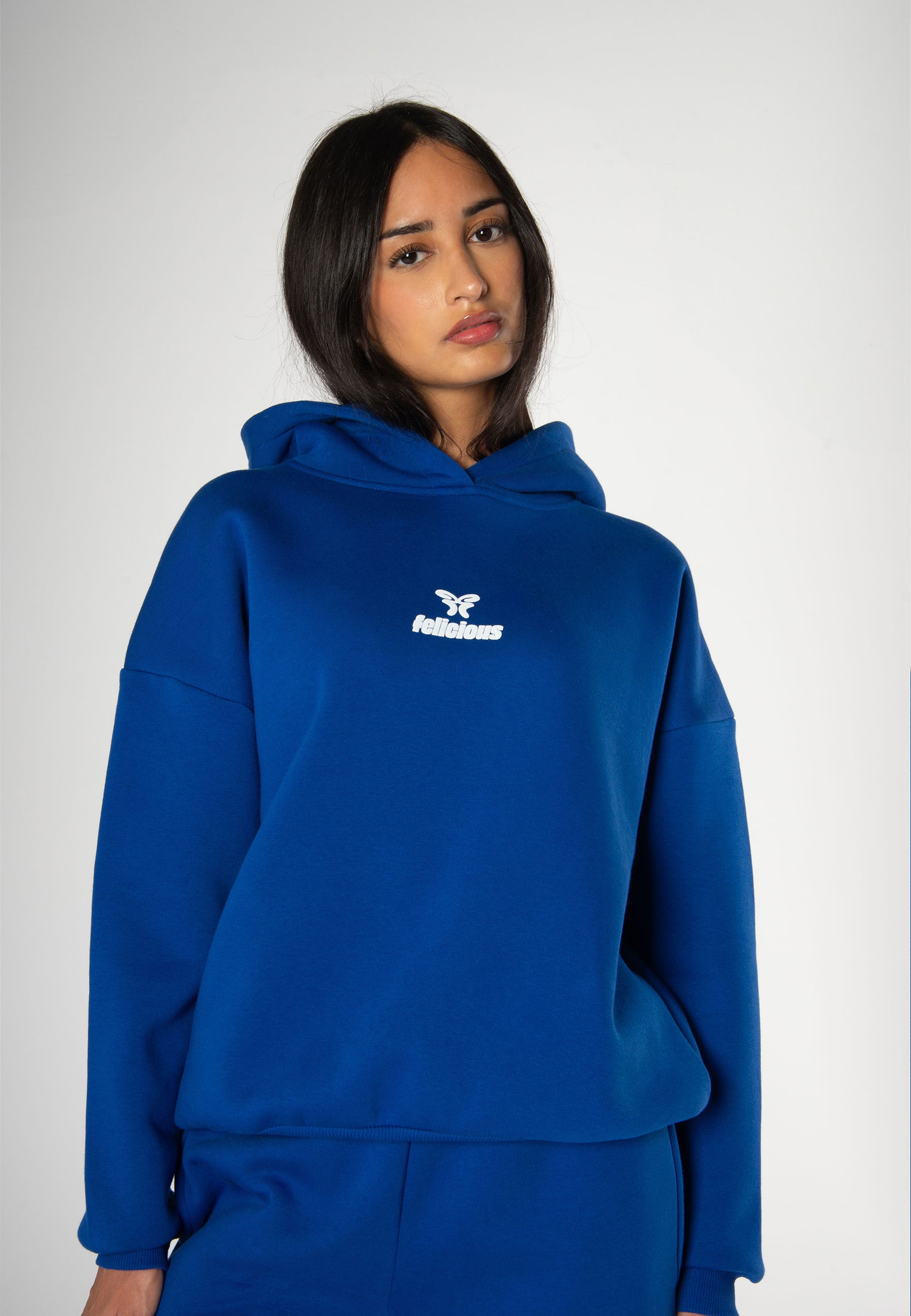 Basic Logo Hoodie Electric Blue