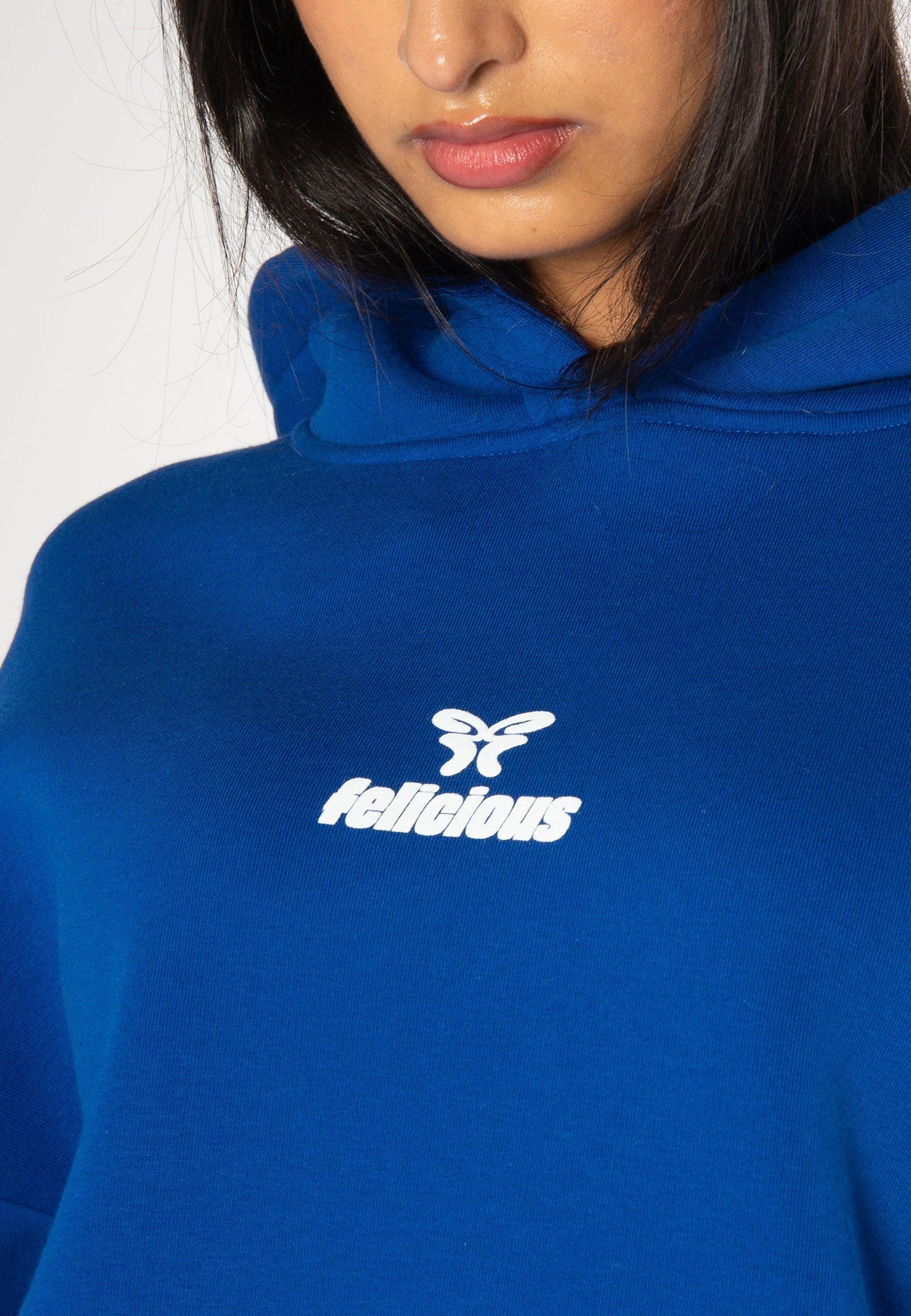 Basic Logo Hoodie Electric Blue