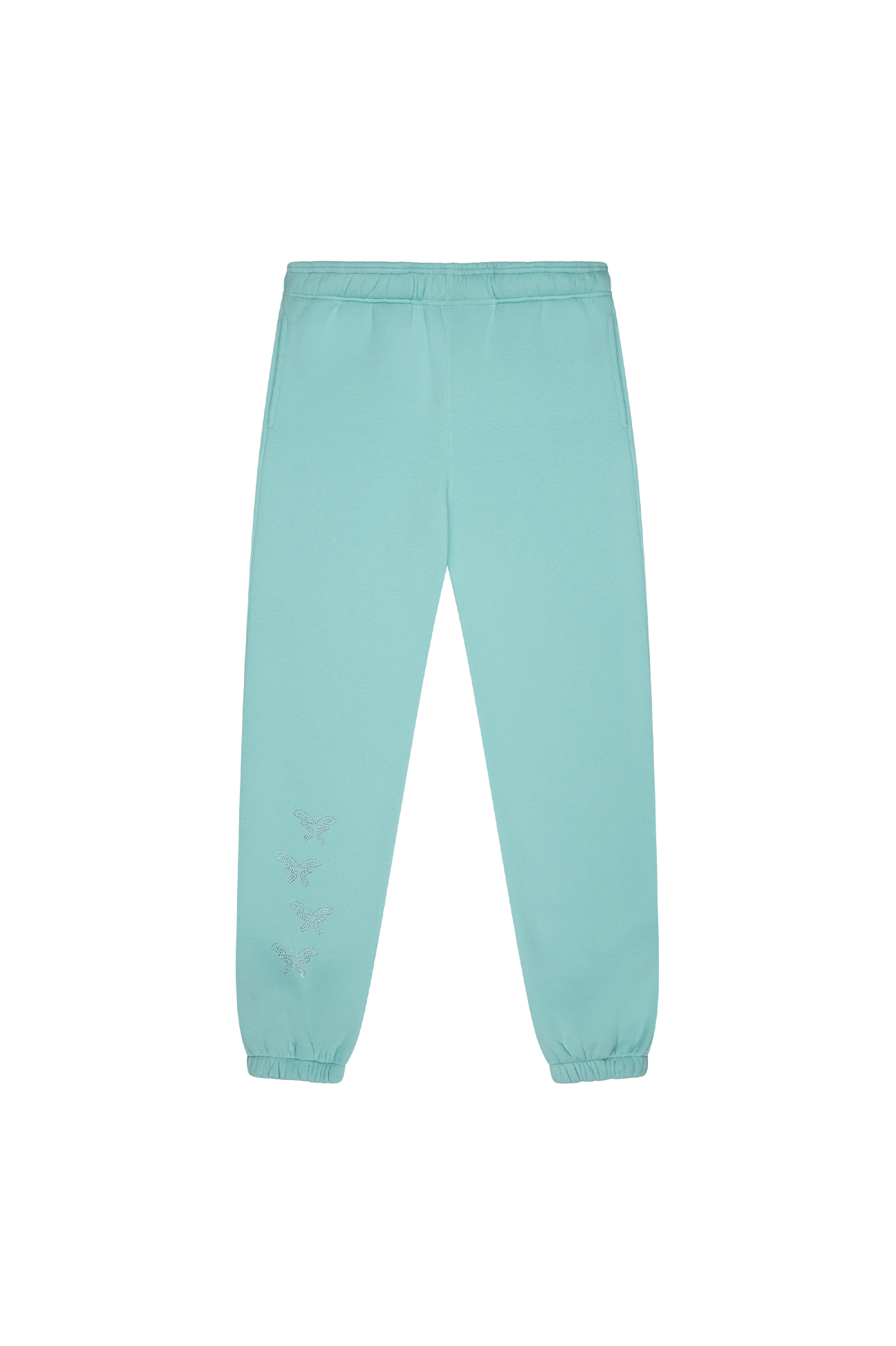 Sweatpants Rhinestones Turquoise