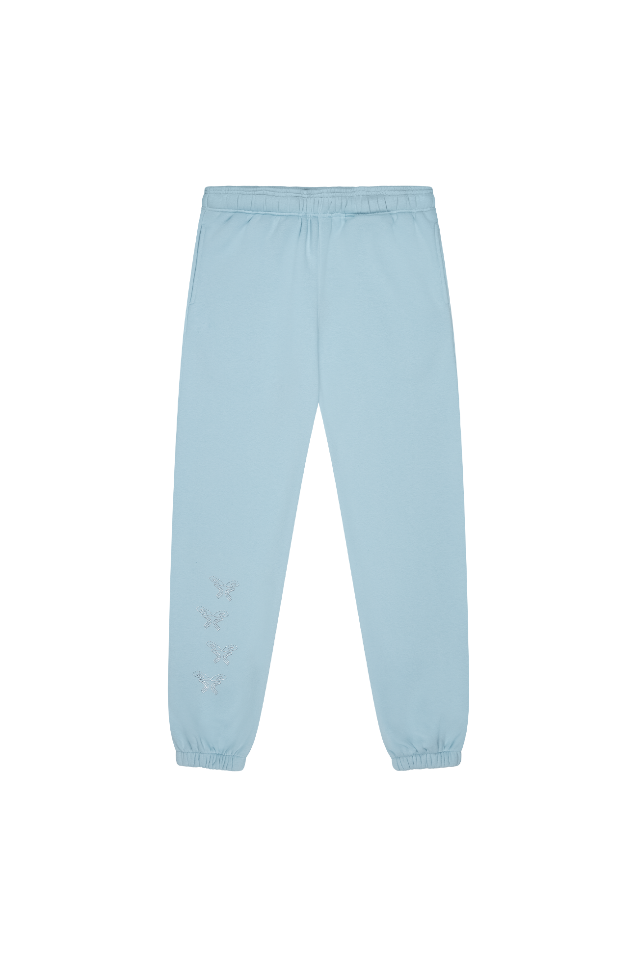 Sweatpants Rhinestones Light Blue