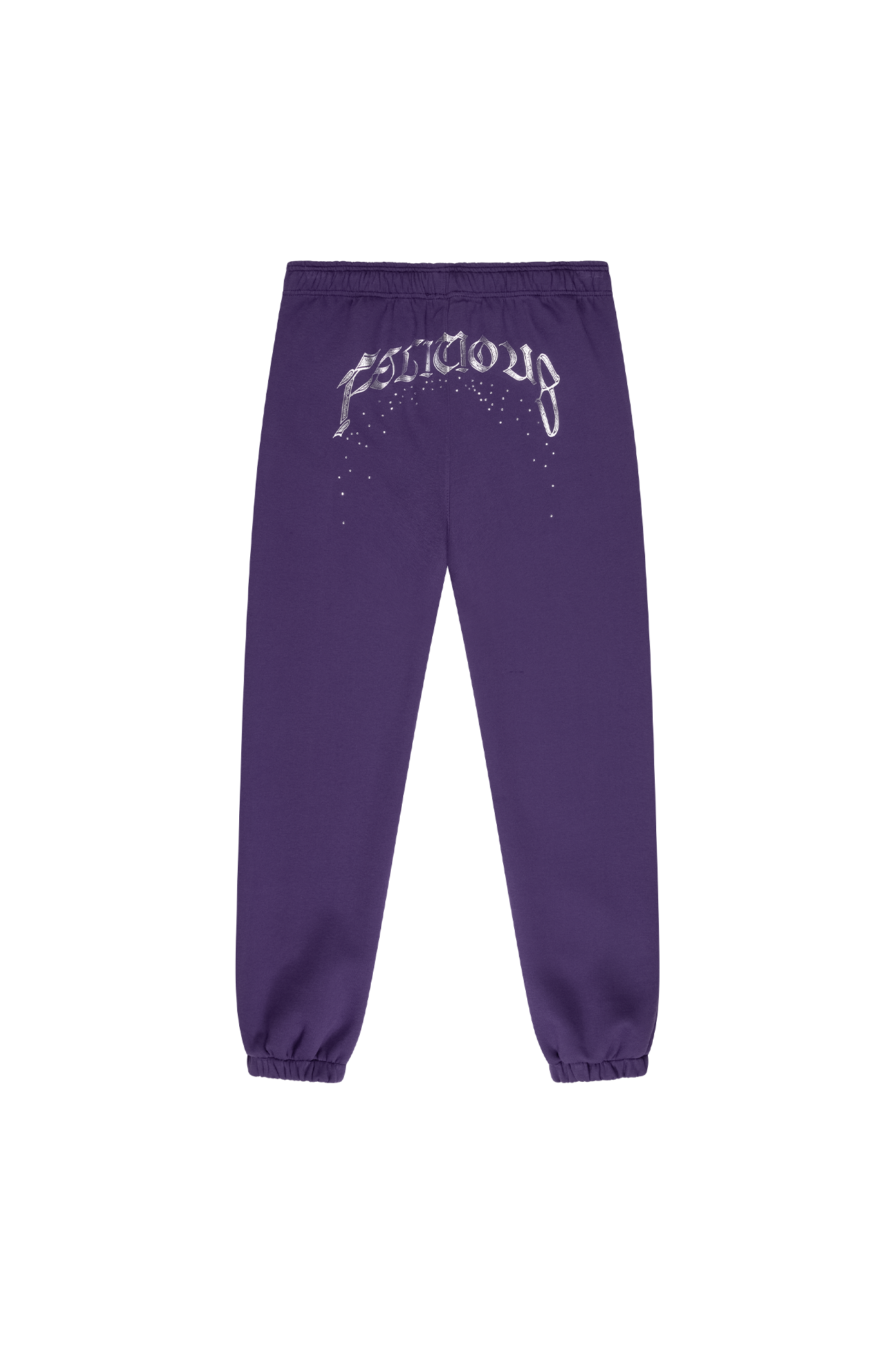 Sweatpants Rhinestones Purple