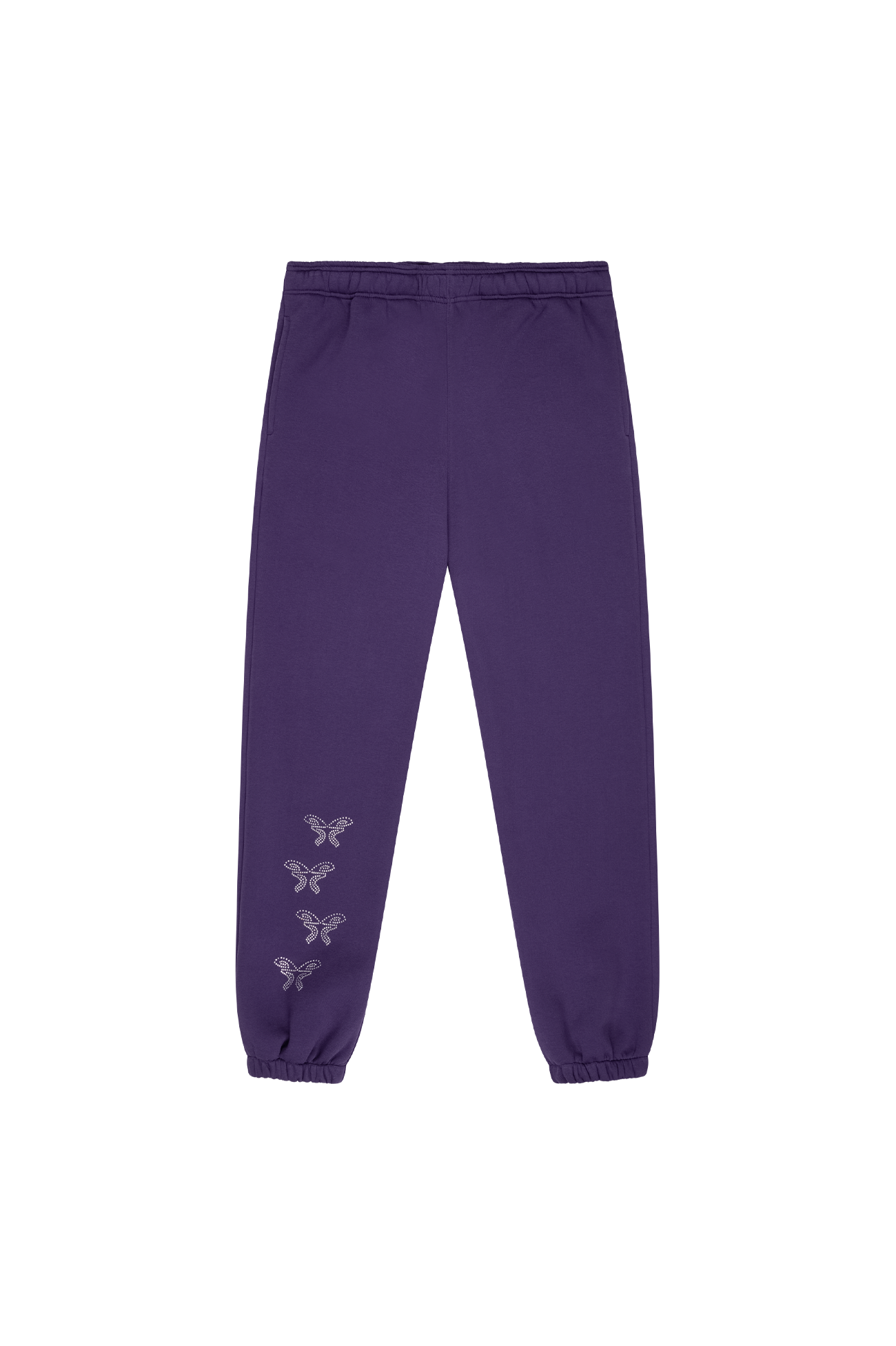 Sweatpants Rhinestones Purple