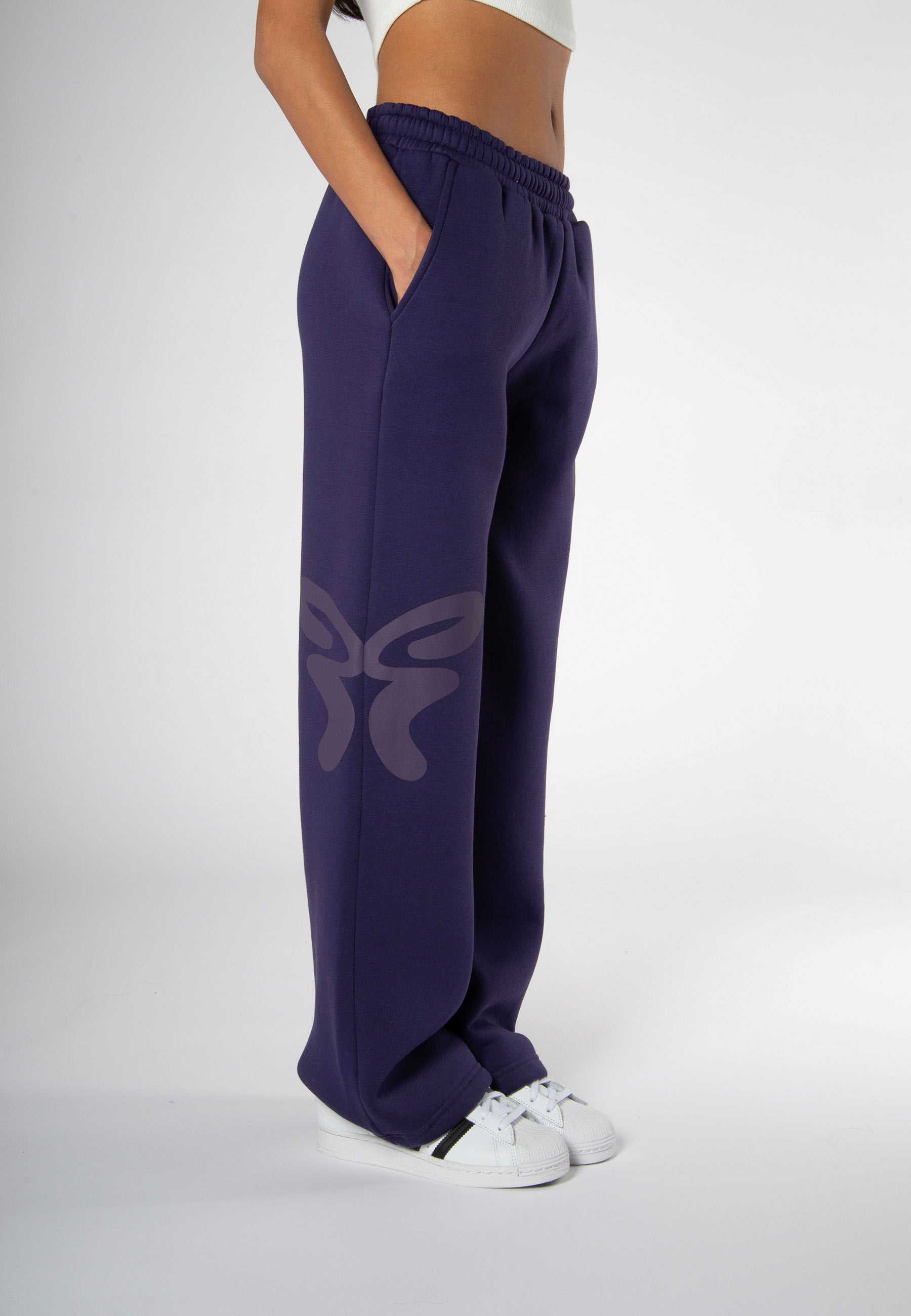 Sweatpants Butterfly Purple