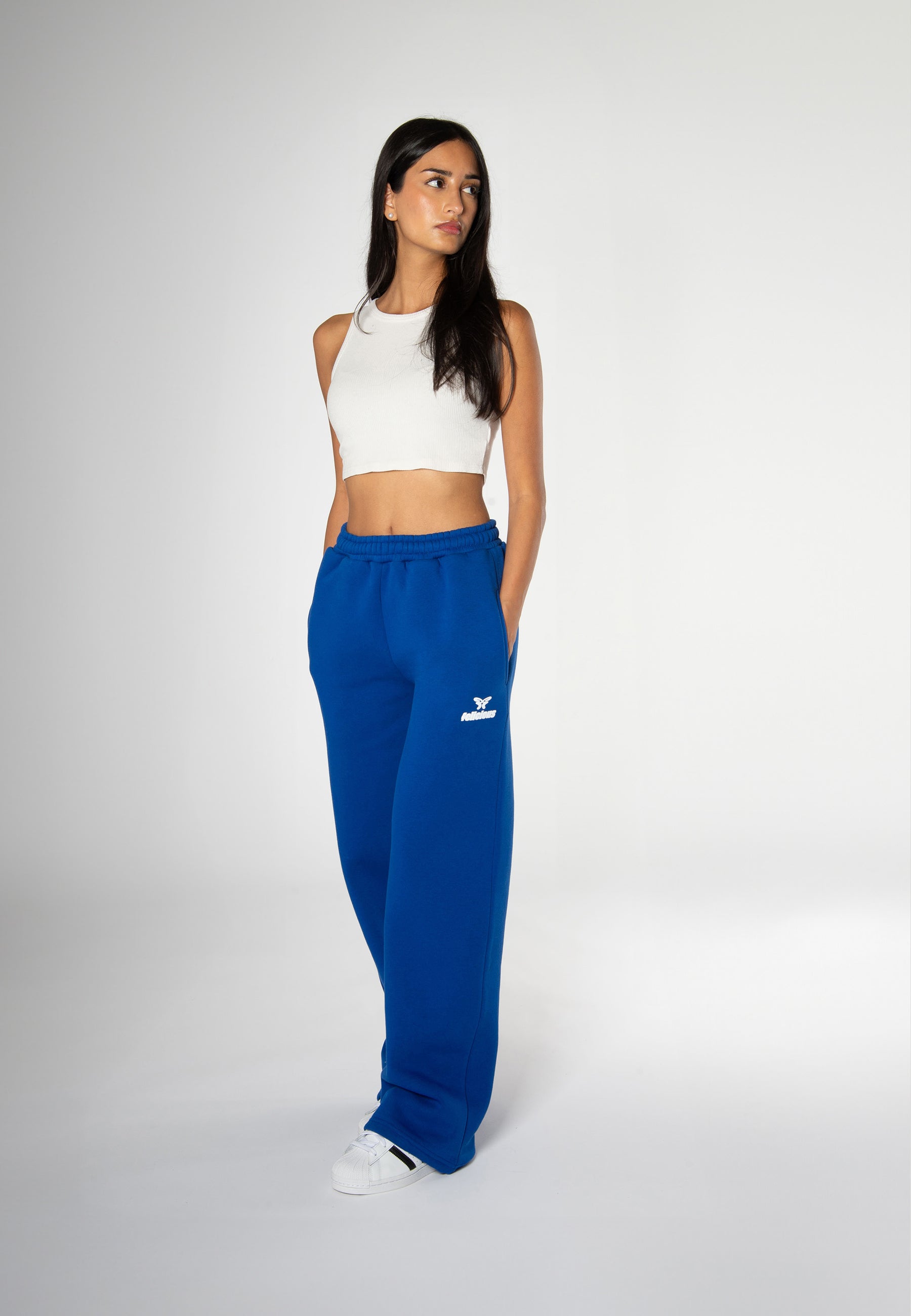 Basic Logo Sweatpants Electric Blue